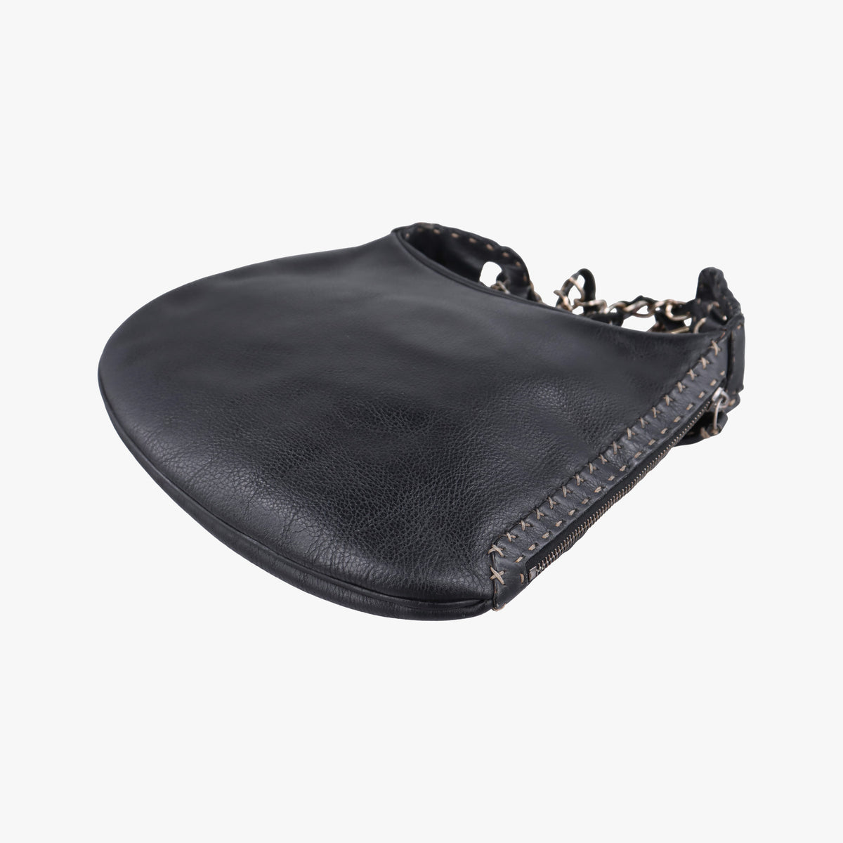 Pre-owned Fendi hobo Black Leather 268749 shoulderbag | stylenewstar