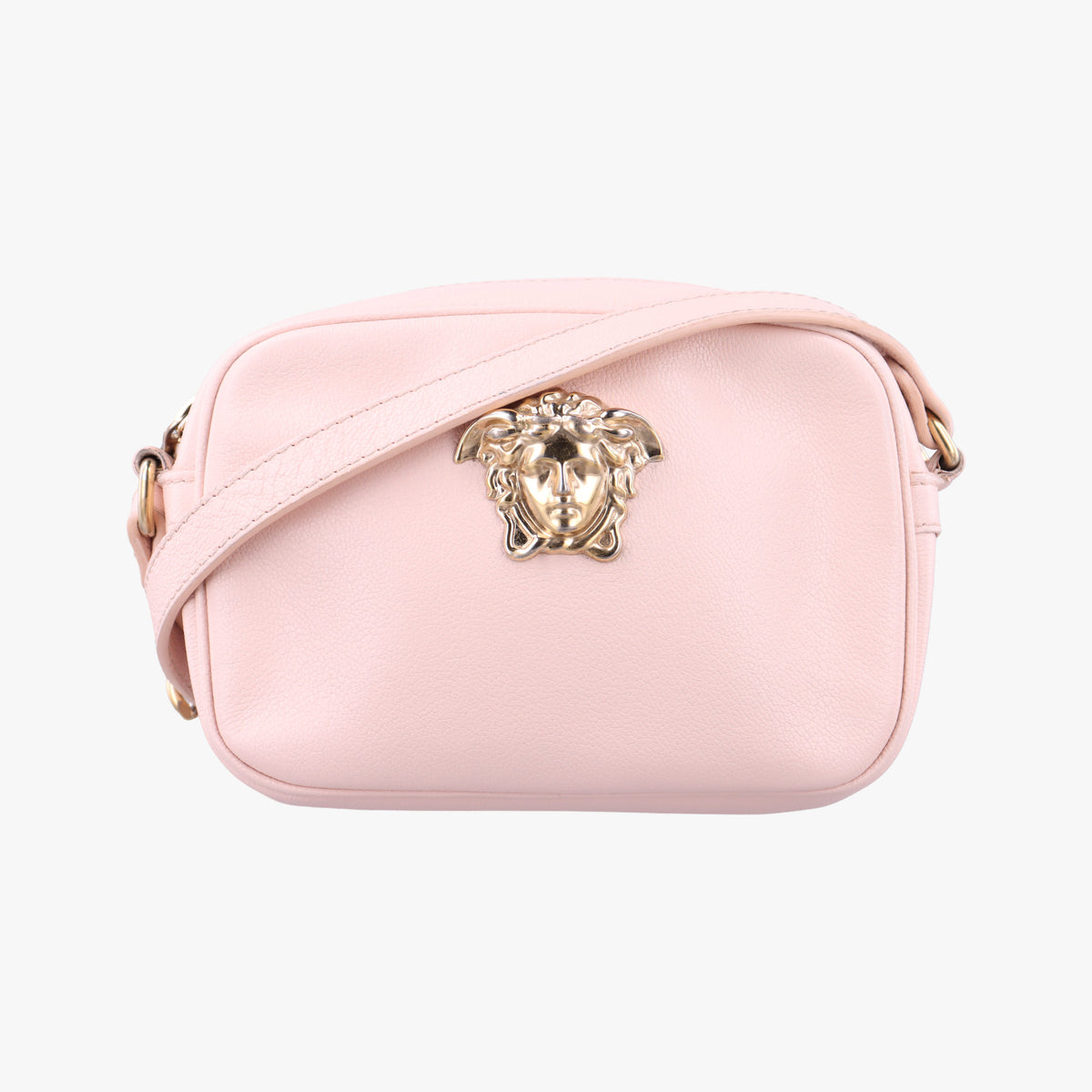 Pre-owned VERSACE La Medusa Pink Leather  shoulderbag | stylenewstar