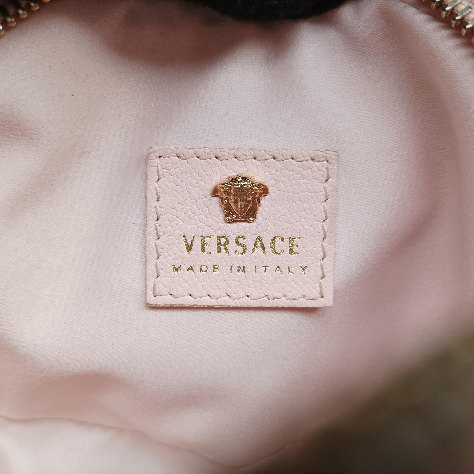 Pre-owned VERSACE La Medusa Pink Leather  shoulderbag | stylenewstar