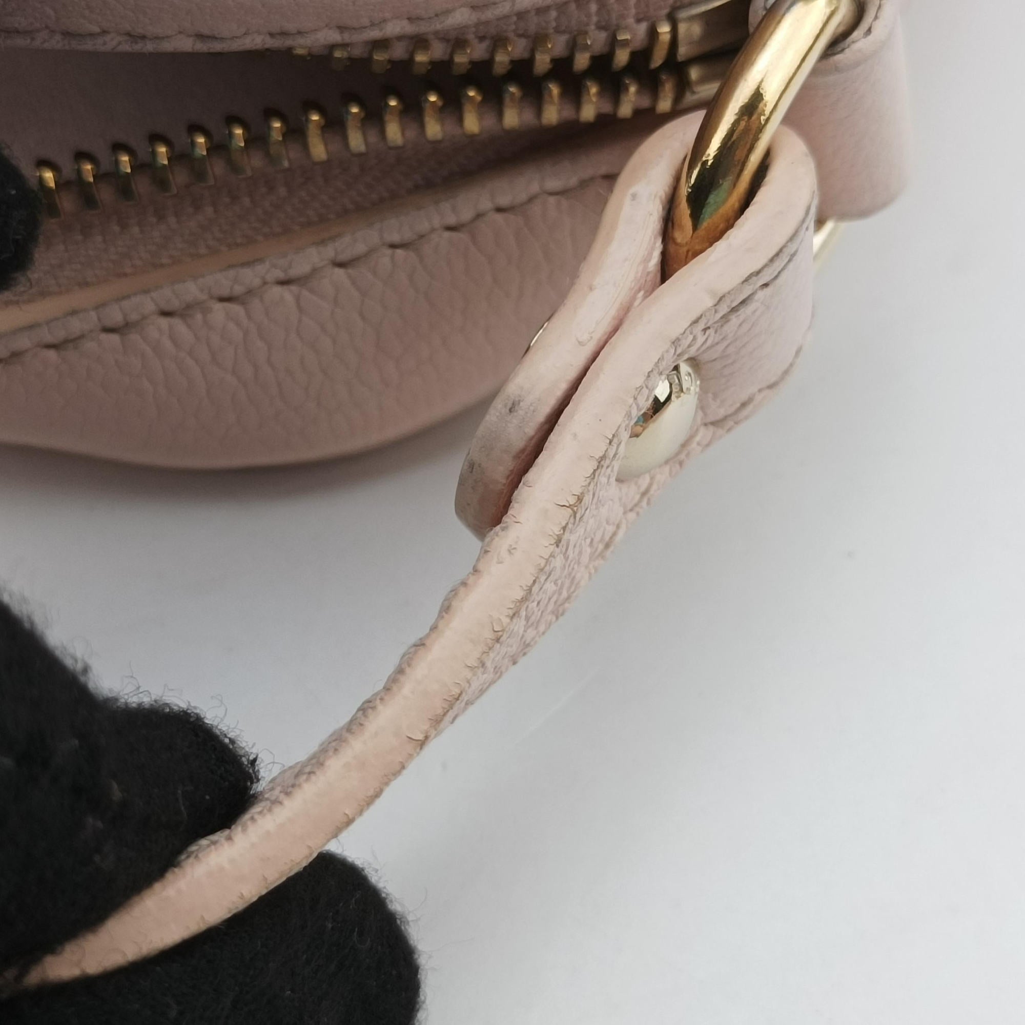 Pre-owned VERSACE La Medusa Pink Leather  shoulderbag | stylenewstar