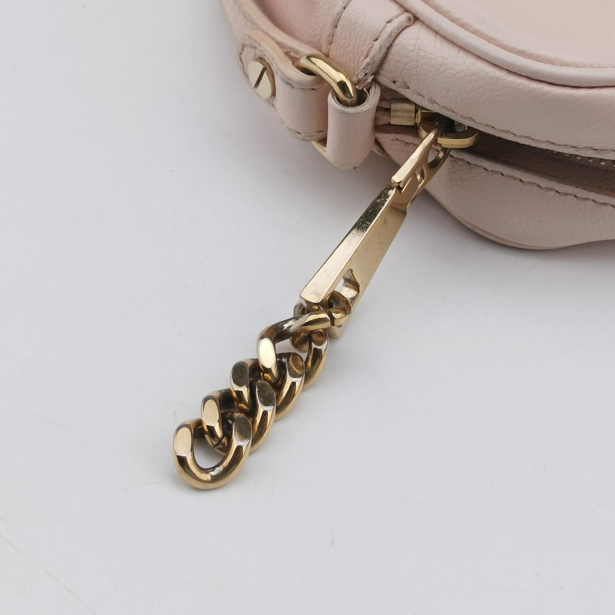 Pre-owned VERSACE La Medusa Pink Leather  shoulderbag | stylenewstar