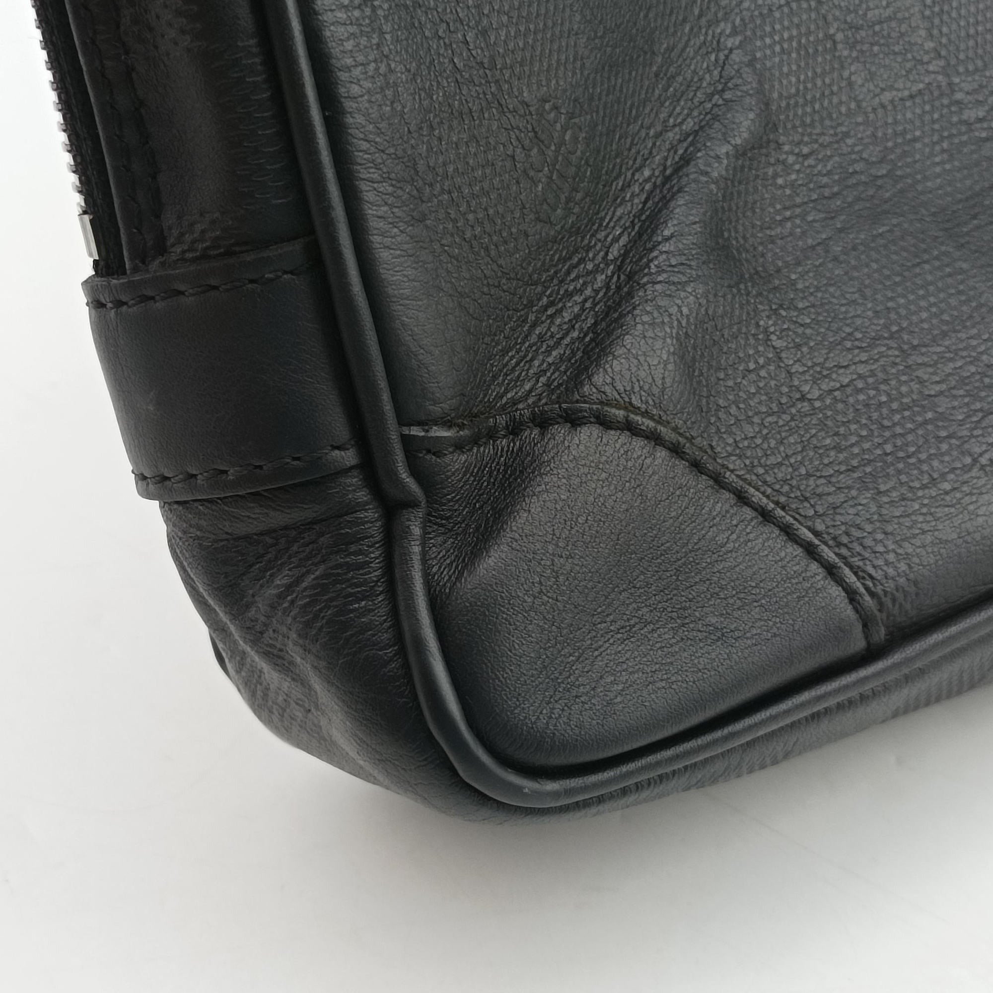 Pre-owned Louis Vuitton Porte Documents Voyage Noir Damier Infini N41125 handbag | stylenewstar