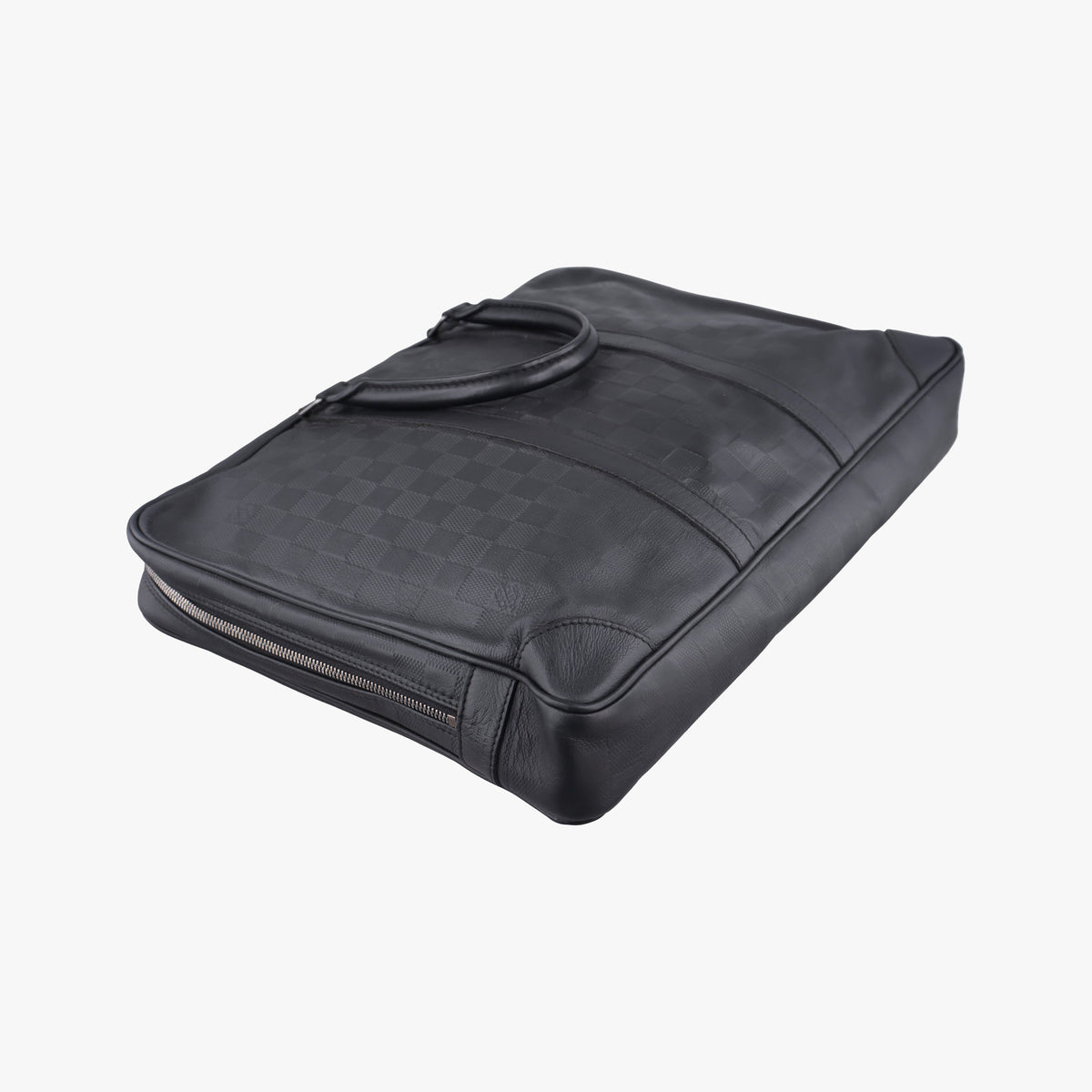 Pre-owned Louis Vuitton Porte Documents Voyage Noir Damier Infini N41125 handbag | stylenewstar
