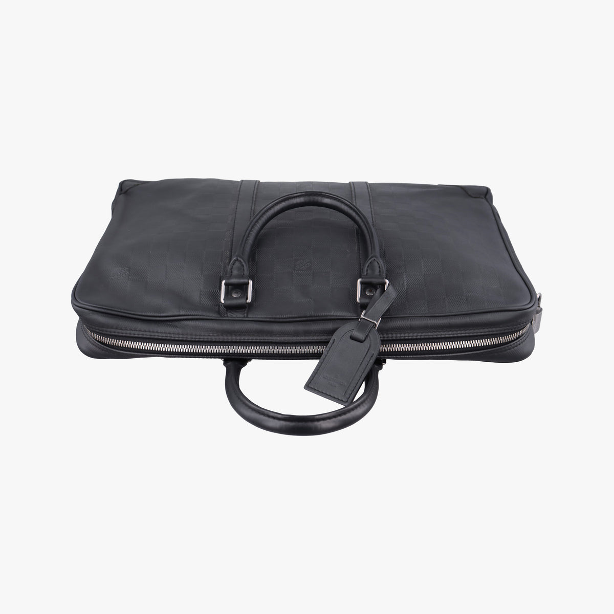 Pre-owned Louis Vuitton Porte Documents Voyage Noir Damier Infini N41125 handbag | stylenewstar