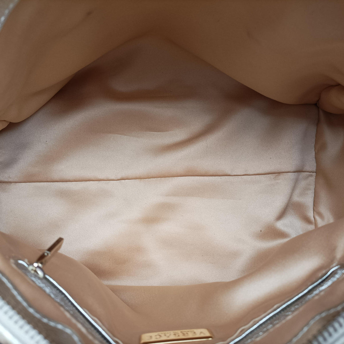 Pre-owned VERSACE La Medusa Golden Canvas × Leather  handbag | stylenewstar