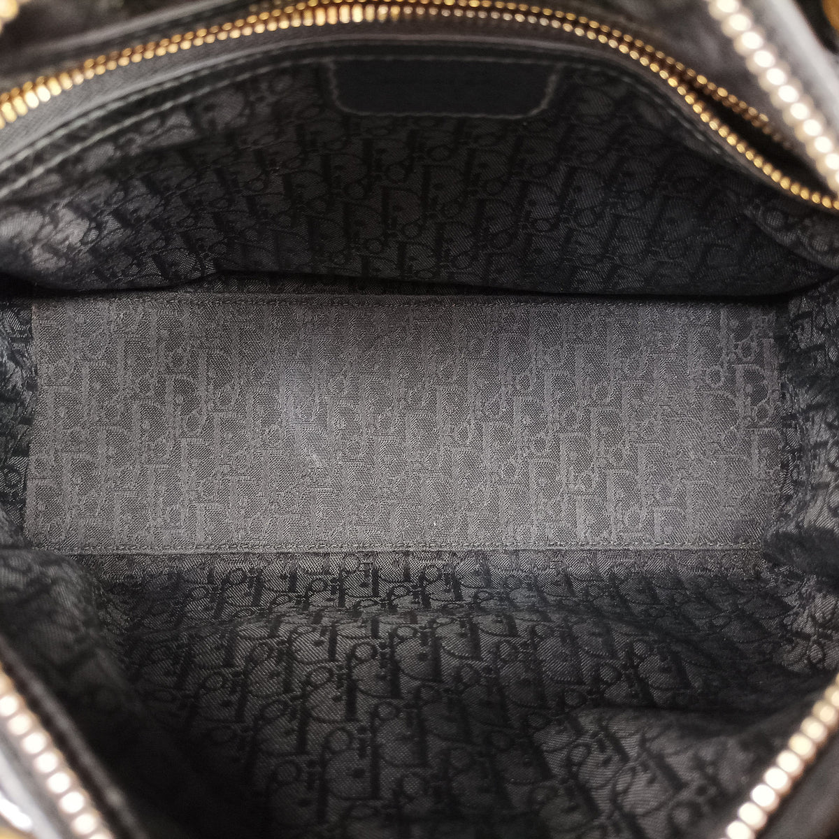 Pre-owned Christian Dior Lady Dior Black Patent  handbag | stylenewstar