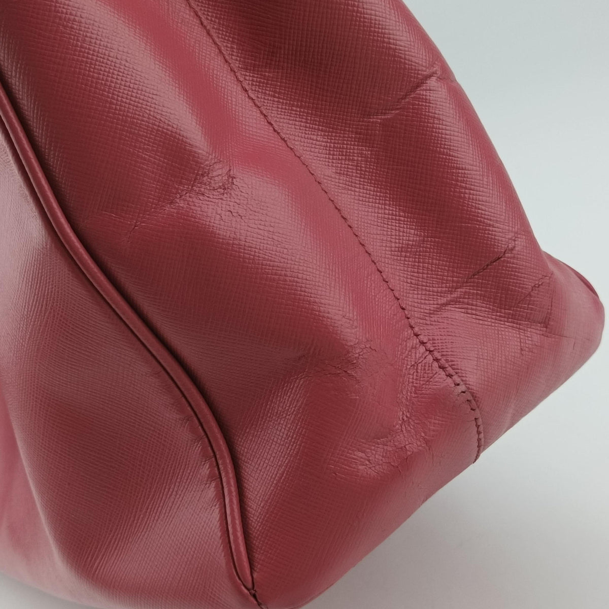 Pre-owned Prada Galleria Pink SAFFIANO Leather BN1874 handbag | stylenewstar