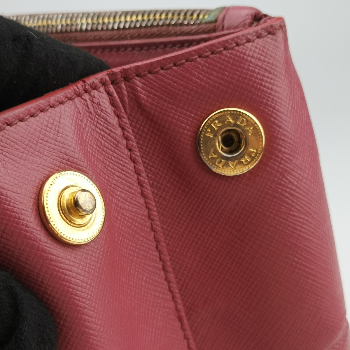Pre-owned Prada Galleria Pink SAFFIANO Leather BN1874 handbag | stylenewstar