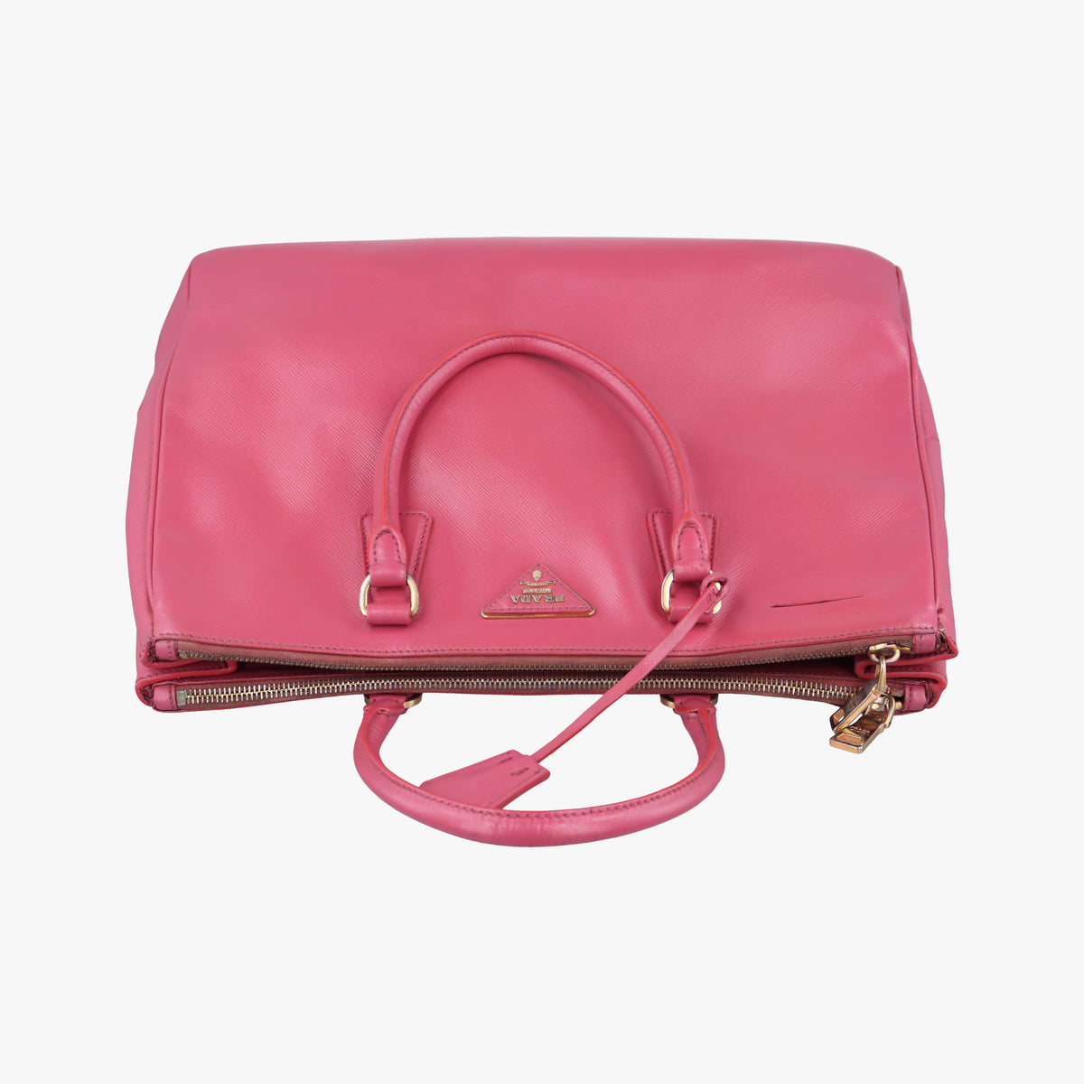 Pre-owned Prada Galleria Pink SAFFIANO Leather BN1874 handbag | stylenewstar