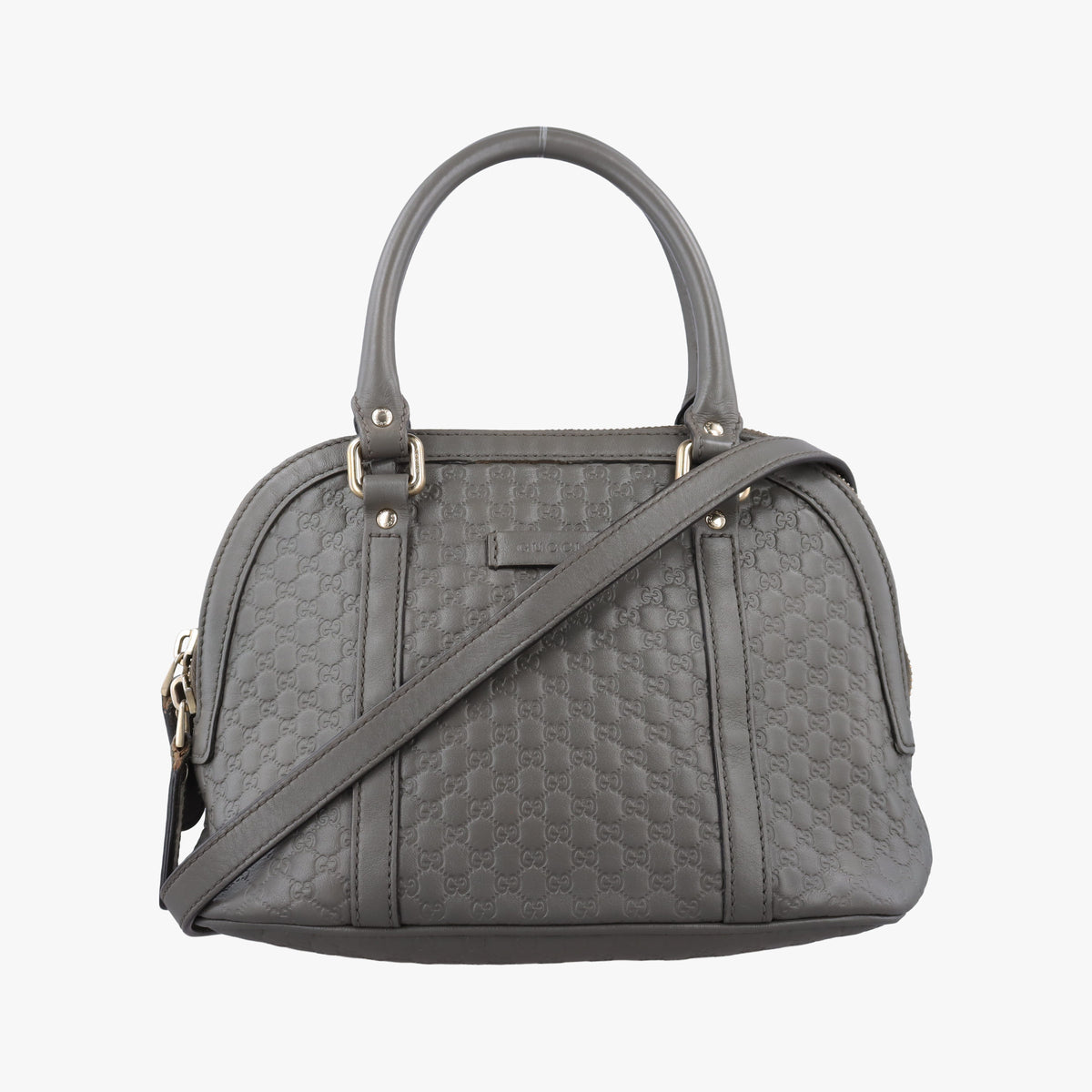 Secondhand Gucci Microguccissima Grey Leather 449654 shoulderbag | stylenewstar