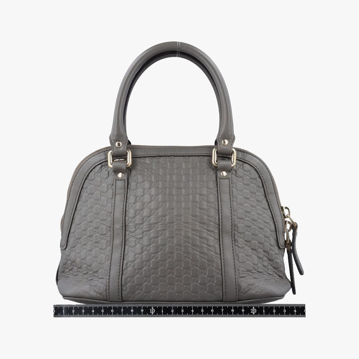 Vintage Gucci Microguccissima Grey Leather 449654 shoulderbag | stylenewstar