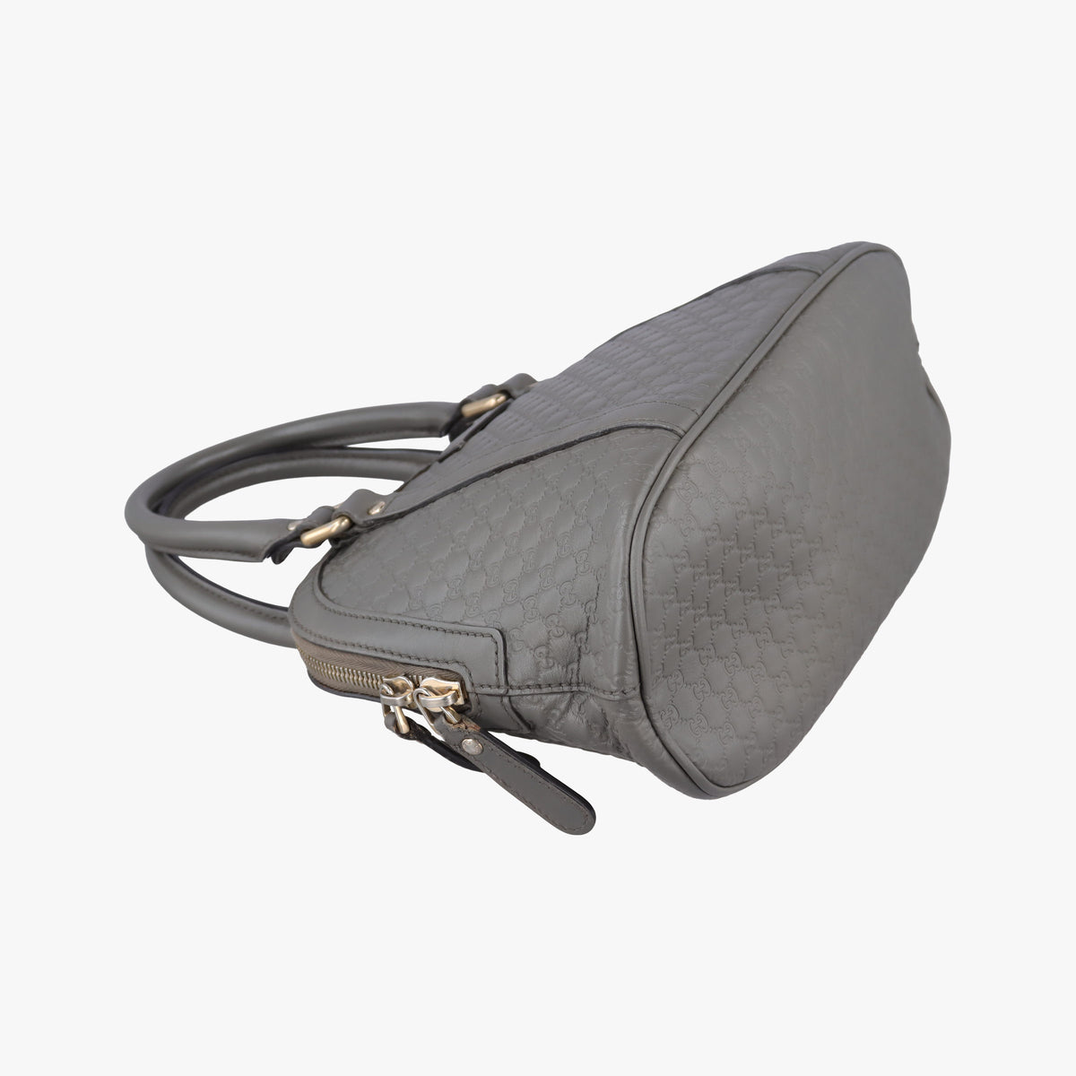 Secondhand Gucci Microguccissima Grey Leather 449654 shoulderbag | stylenewstar