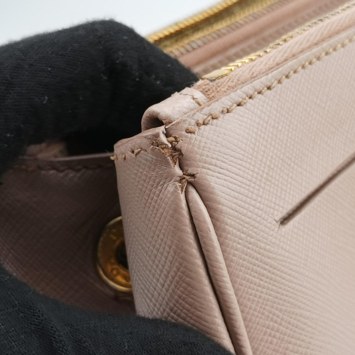 Pre-owned Prada Galleria Pink SAFFIANO Leather BN1786 shoulderbag | stylenewstar