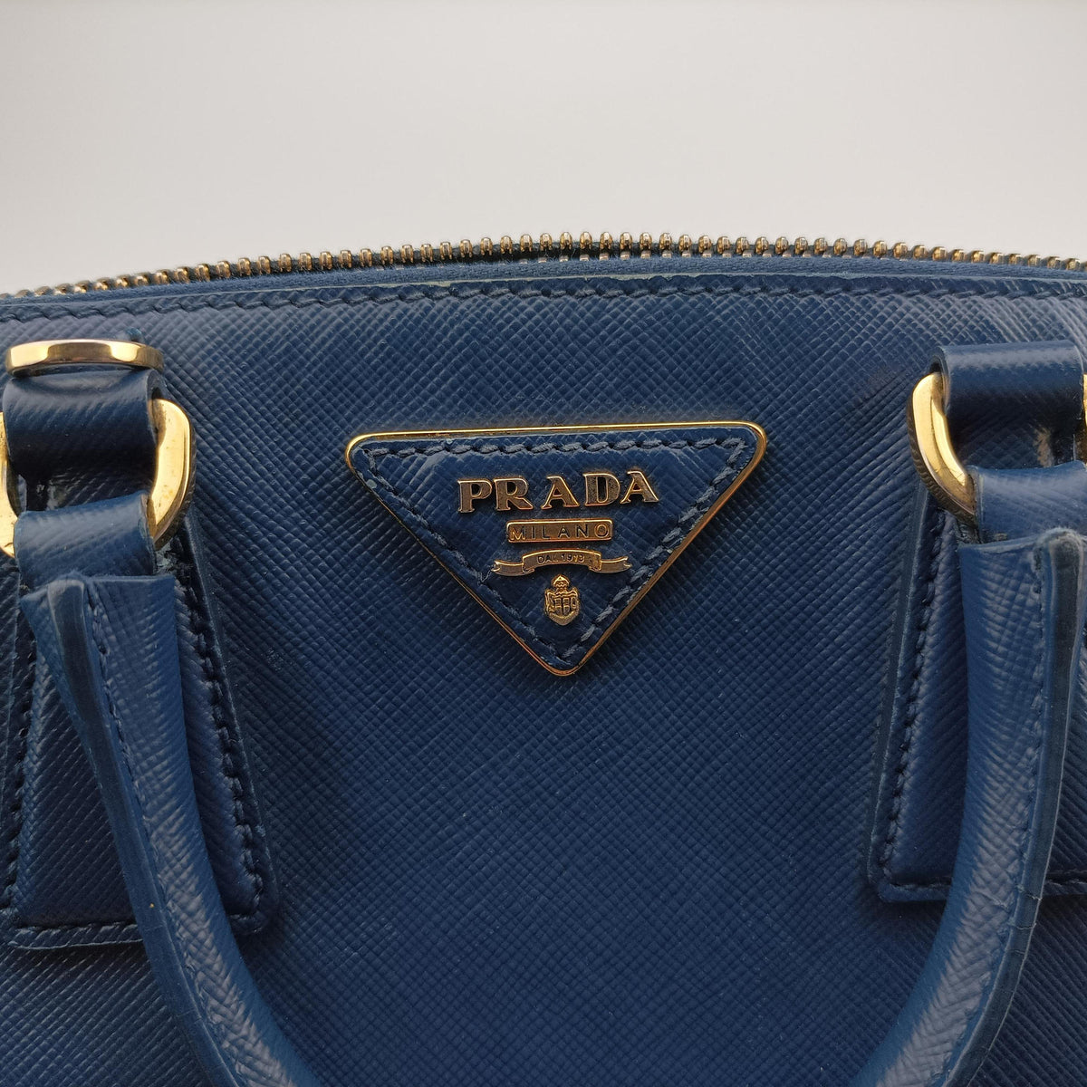 Secondhand Prada Promenade Blue SAFFIANO Leather BL0838 shoulderbag | stylenewstar