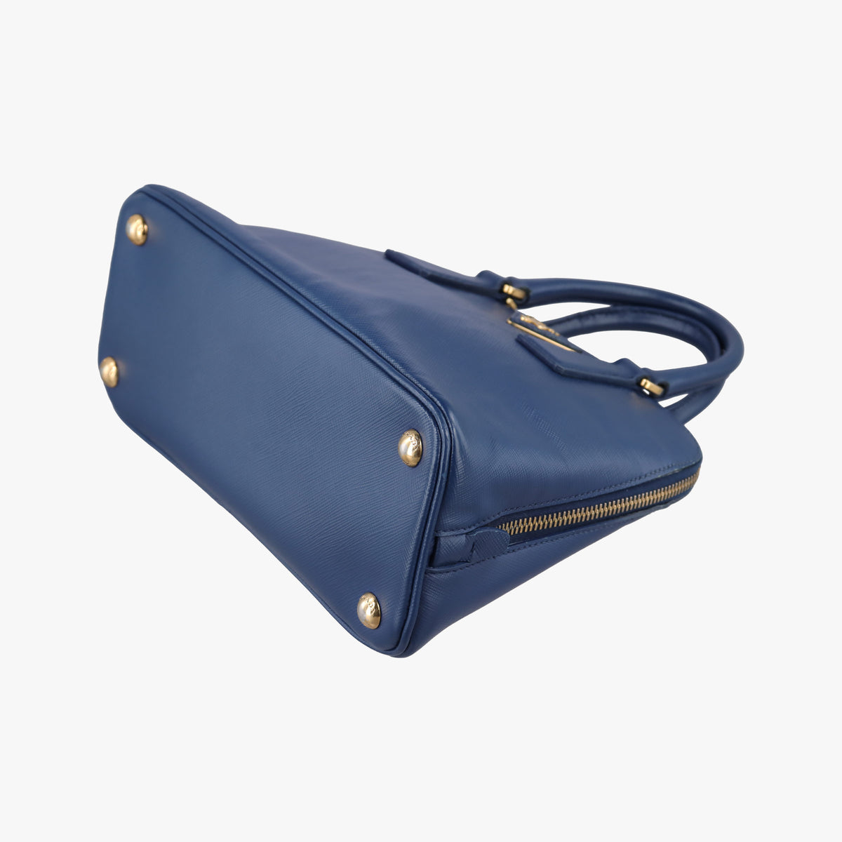 Pre-owned Prada Promenade Blue SAFFIANO Leather BL0838 shoulderbag | stylenewstar
