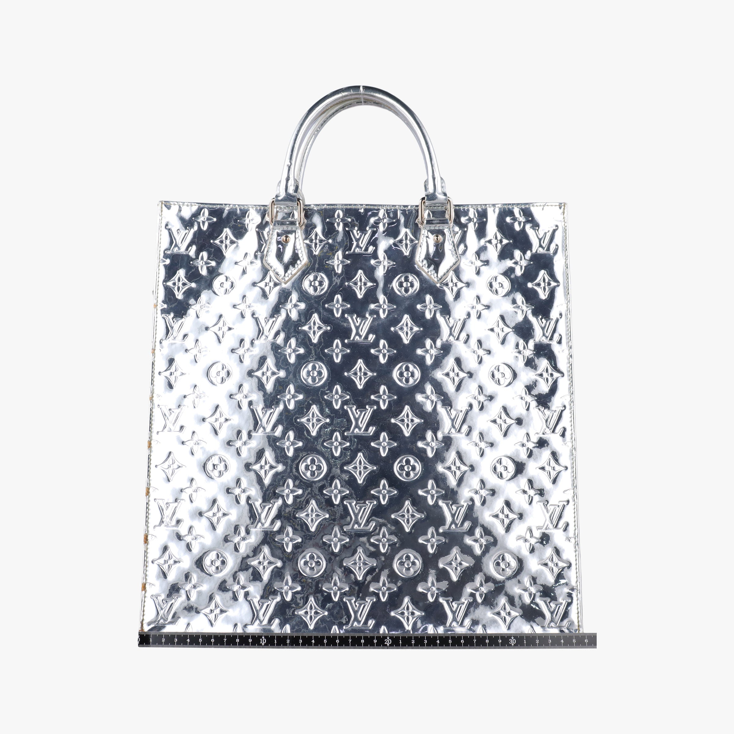 Pre-owned Louis Vuitton SAC PLAT Argentee Monogram Miroir M40269 handbag | stylenewstar