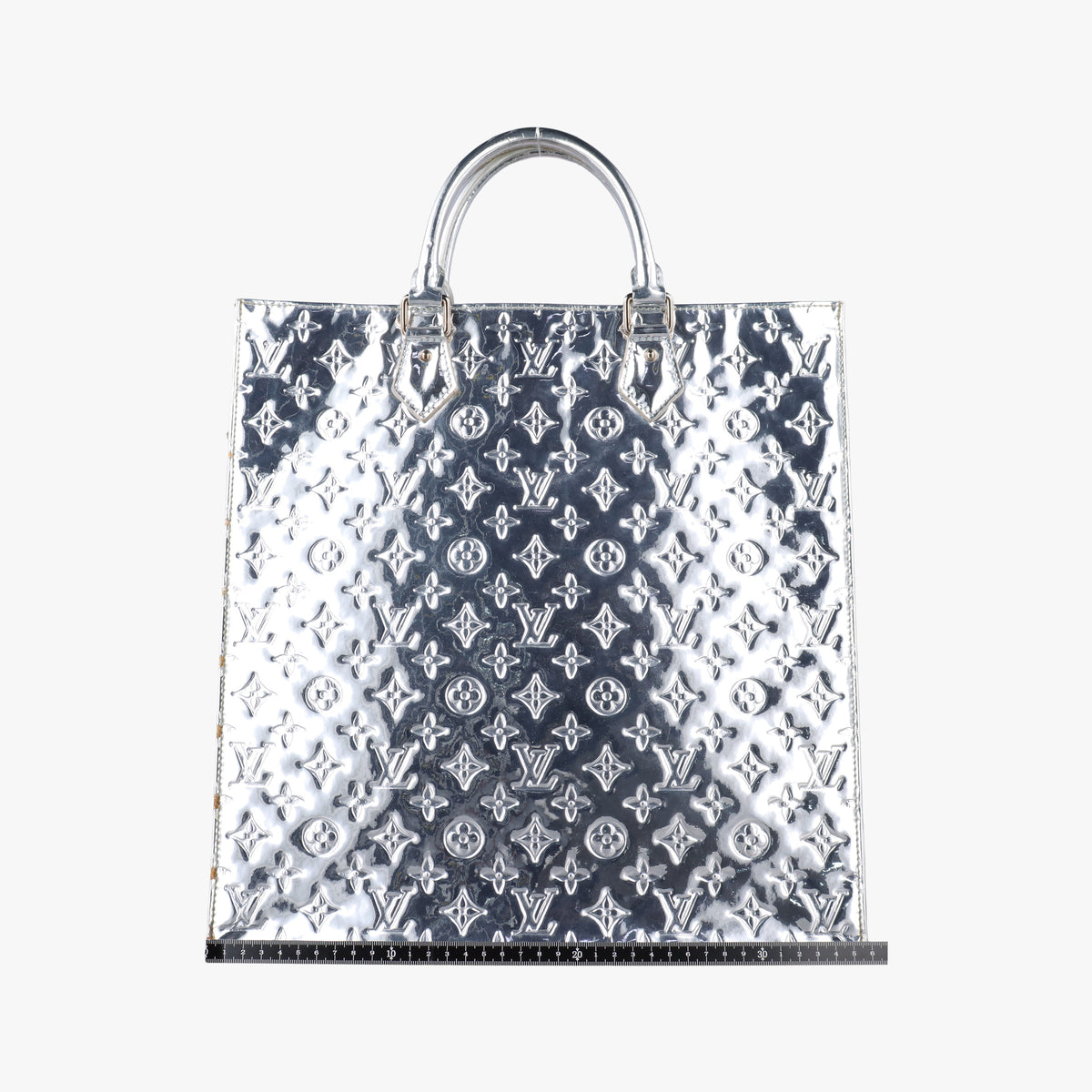 Pre-owned Louis Vuitton SAC PLAT Argentee Monogram Miroir M40269 handbag | stylenewstar