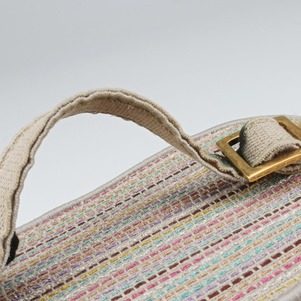Pre-owned Christian Dior Travel Vanity Pink Canvas  shoulderbag | stylenewstar
