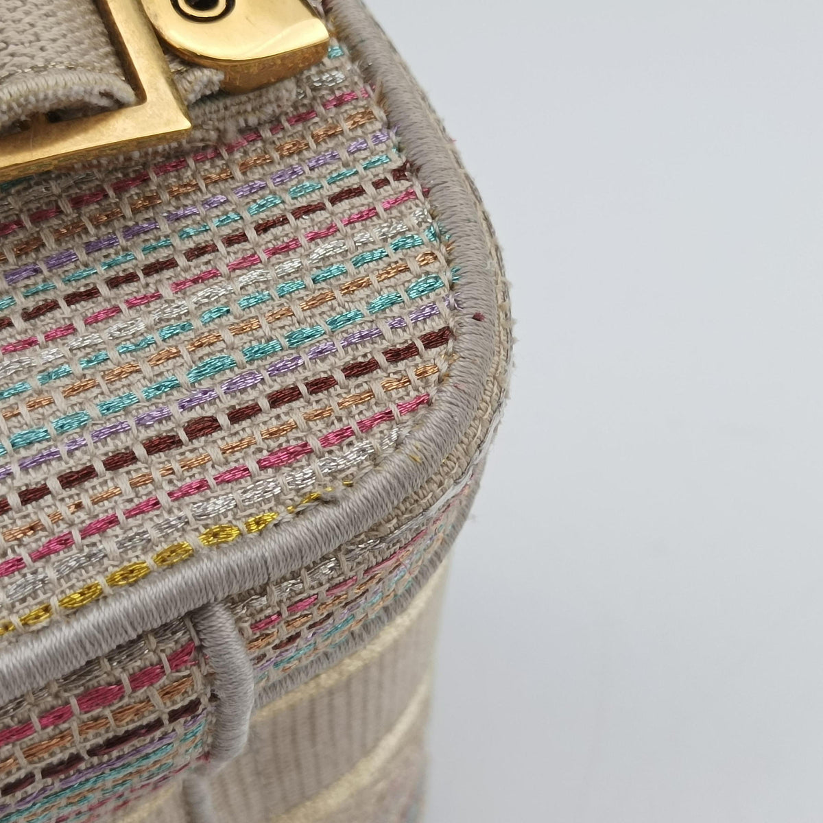 Pre-owned Christian Dior Travel Vanity Pink Canvas  shoulderbag | stylenewstar