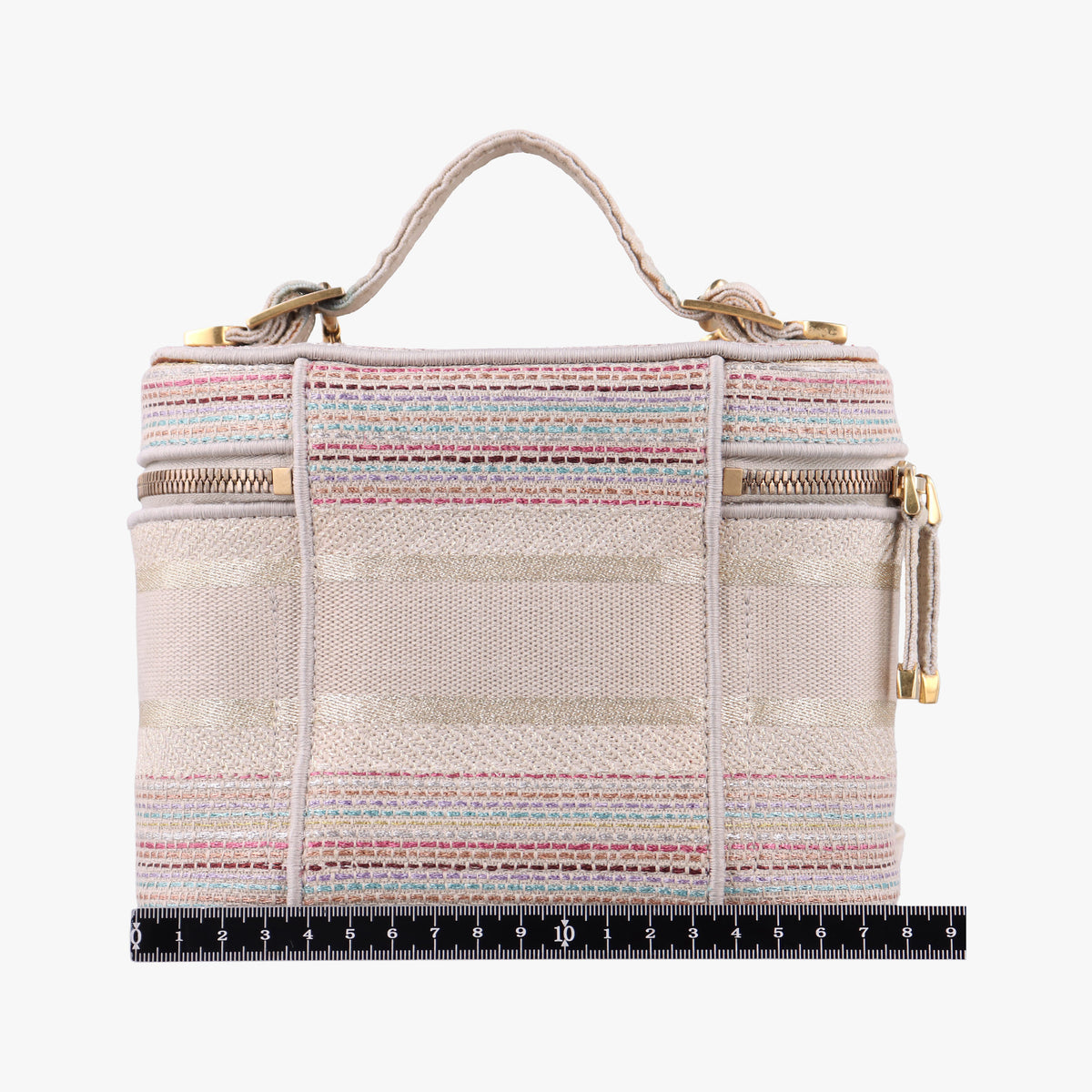 Pre-owned Christian Dior Travel Vanity Pink Canvas  shoulderbag | stylenewstar