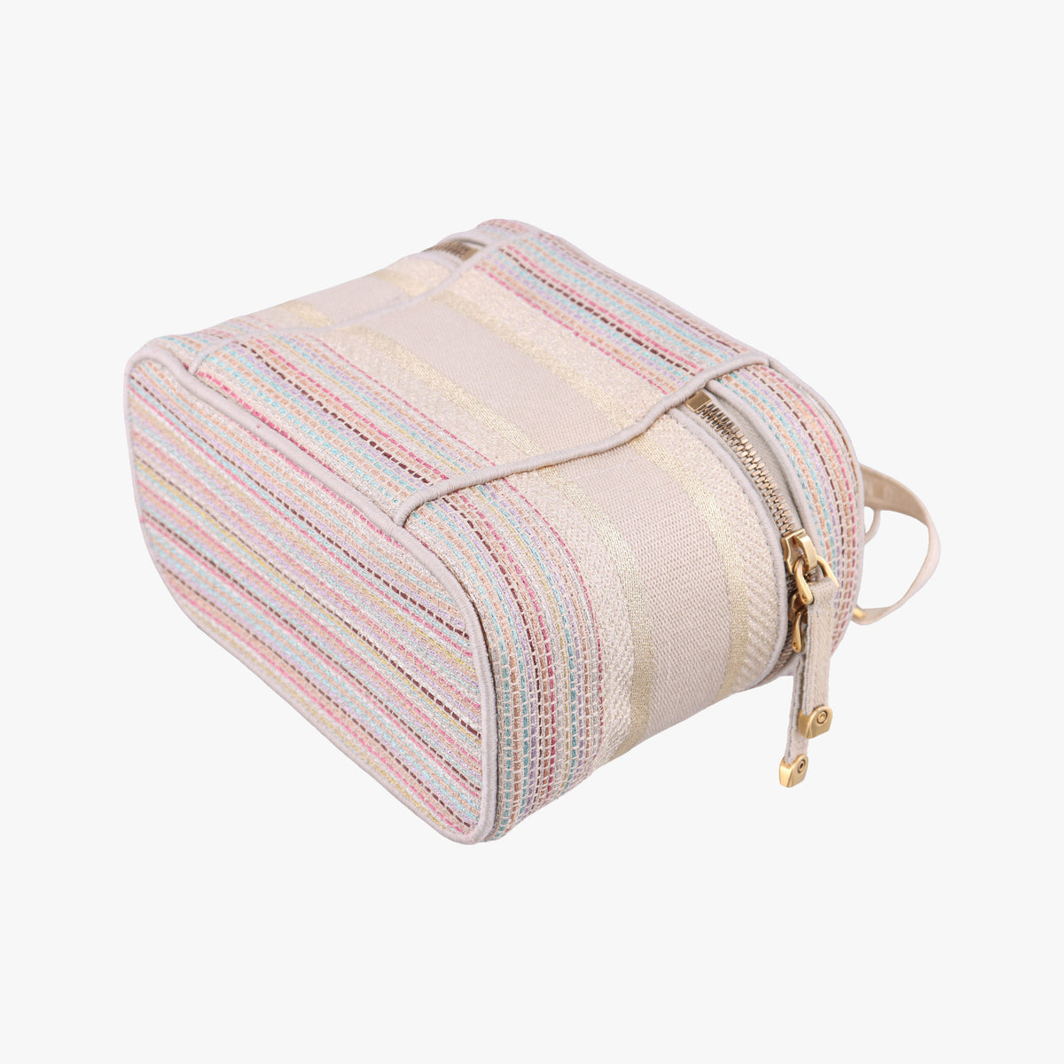 Pre-owned Christian Dior Travel Vanity Pink Canvas  shoulderbag | stylenewstar