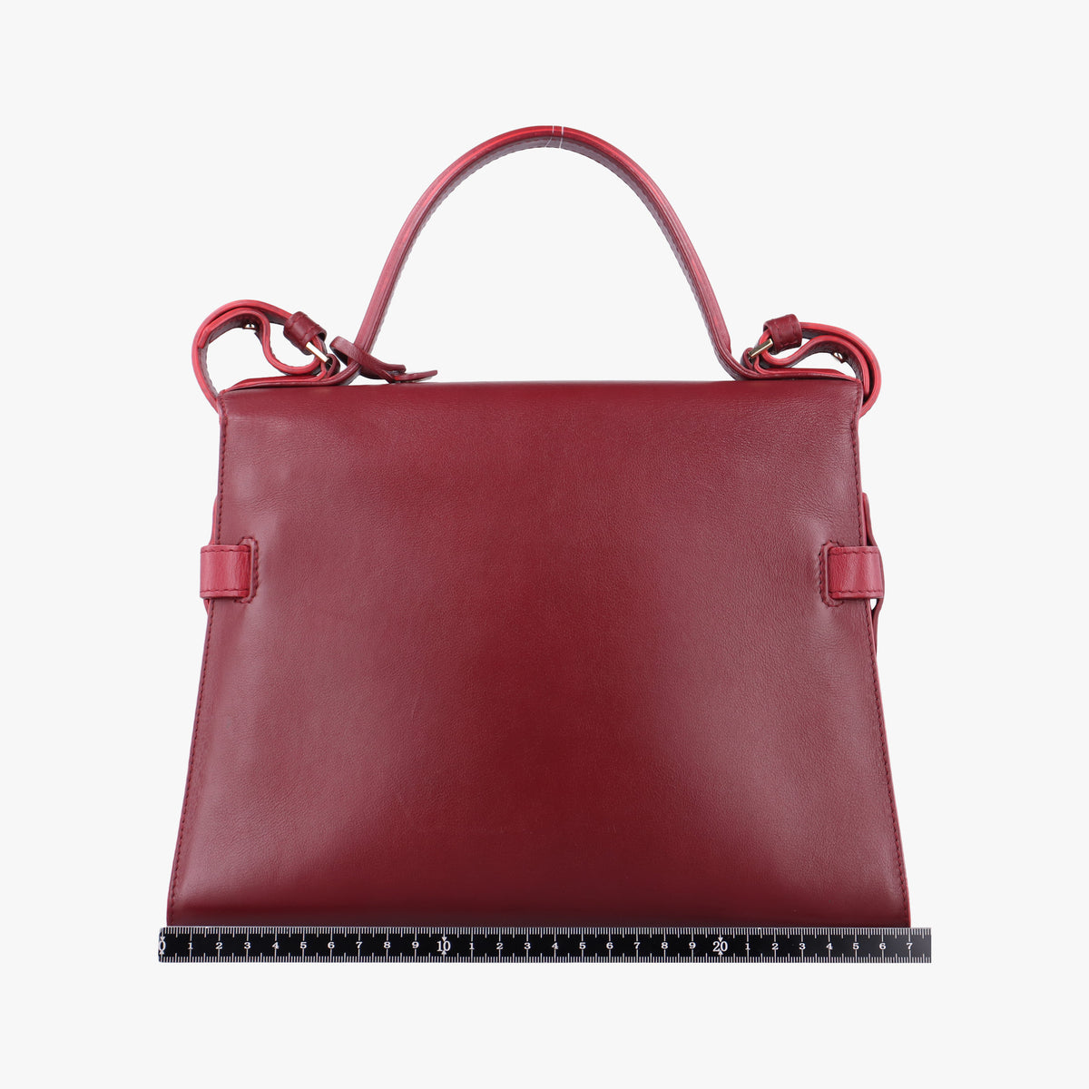 Pre-owned Delvaux Tampete Burgundy Leather  shoulderbag | stylenewstar