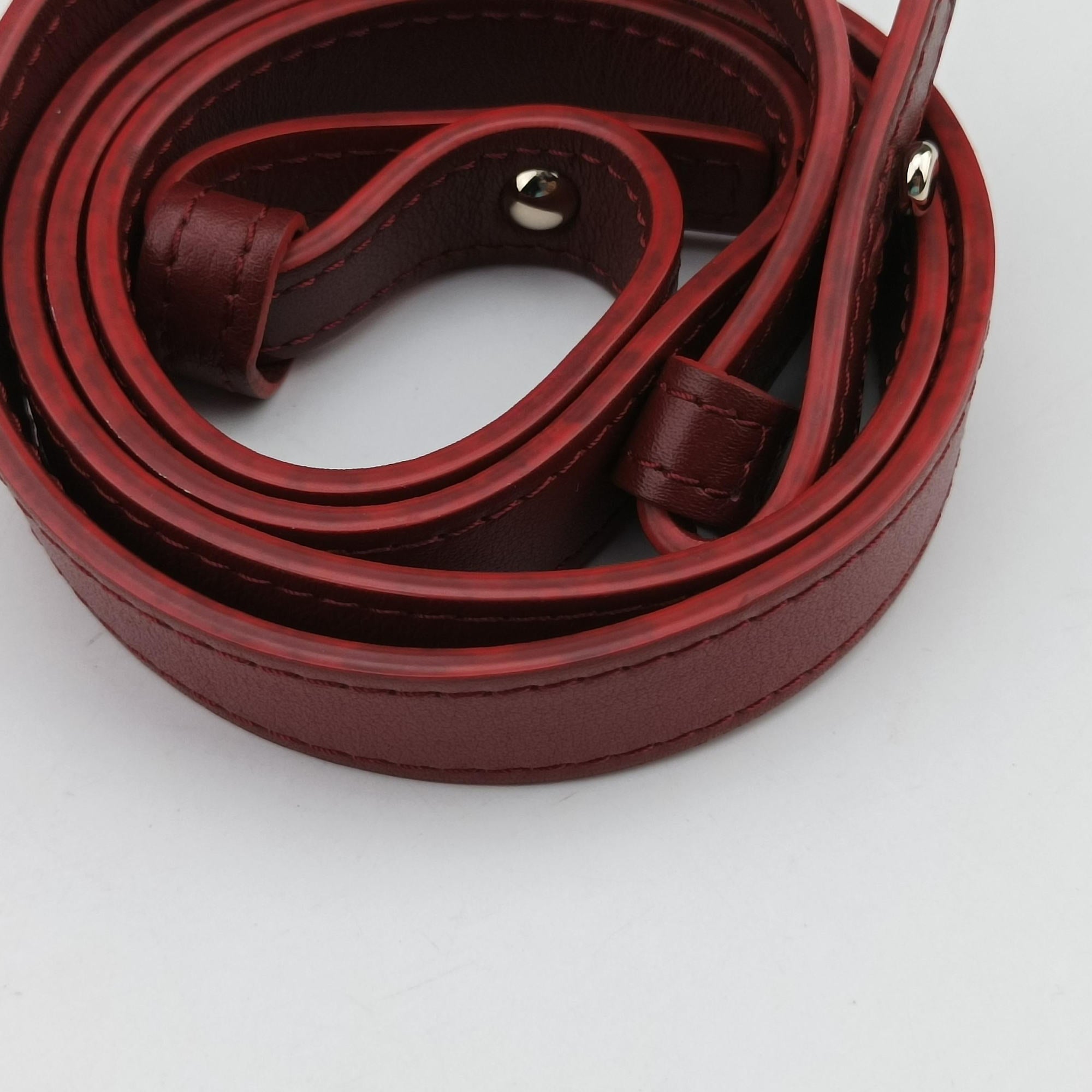 Pre-owned Delvaux Tampete Burgundy Leather  shoulderbag | stylenewstar