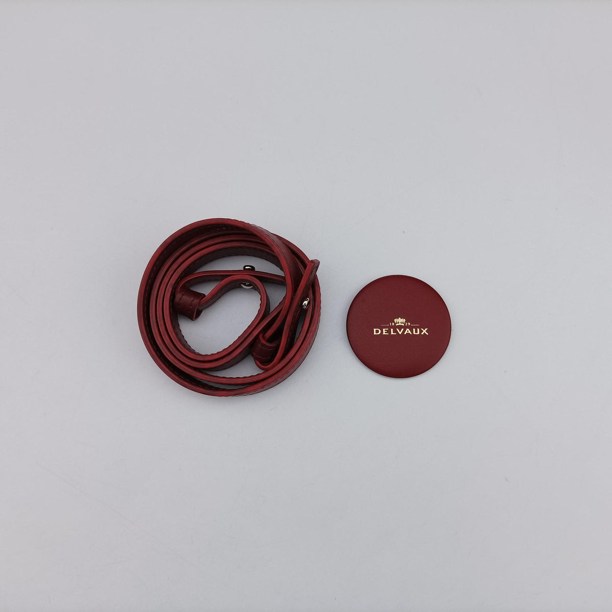 Pre-owned Delvaux Tampete Burgundy Leather  shoulderbag | stylenewstar