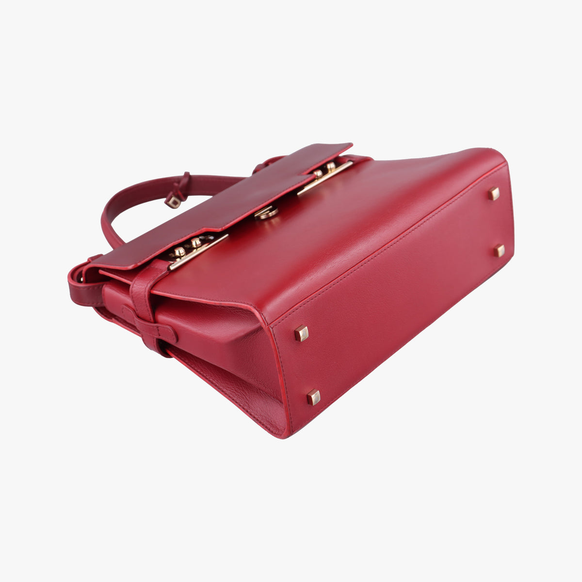 Vintage Delvaux Tampete Burgundy Leather  shoulderbag | stylenewstar