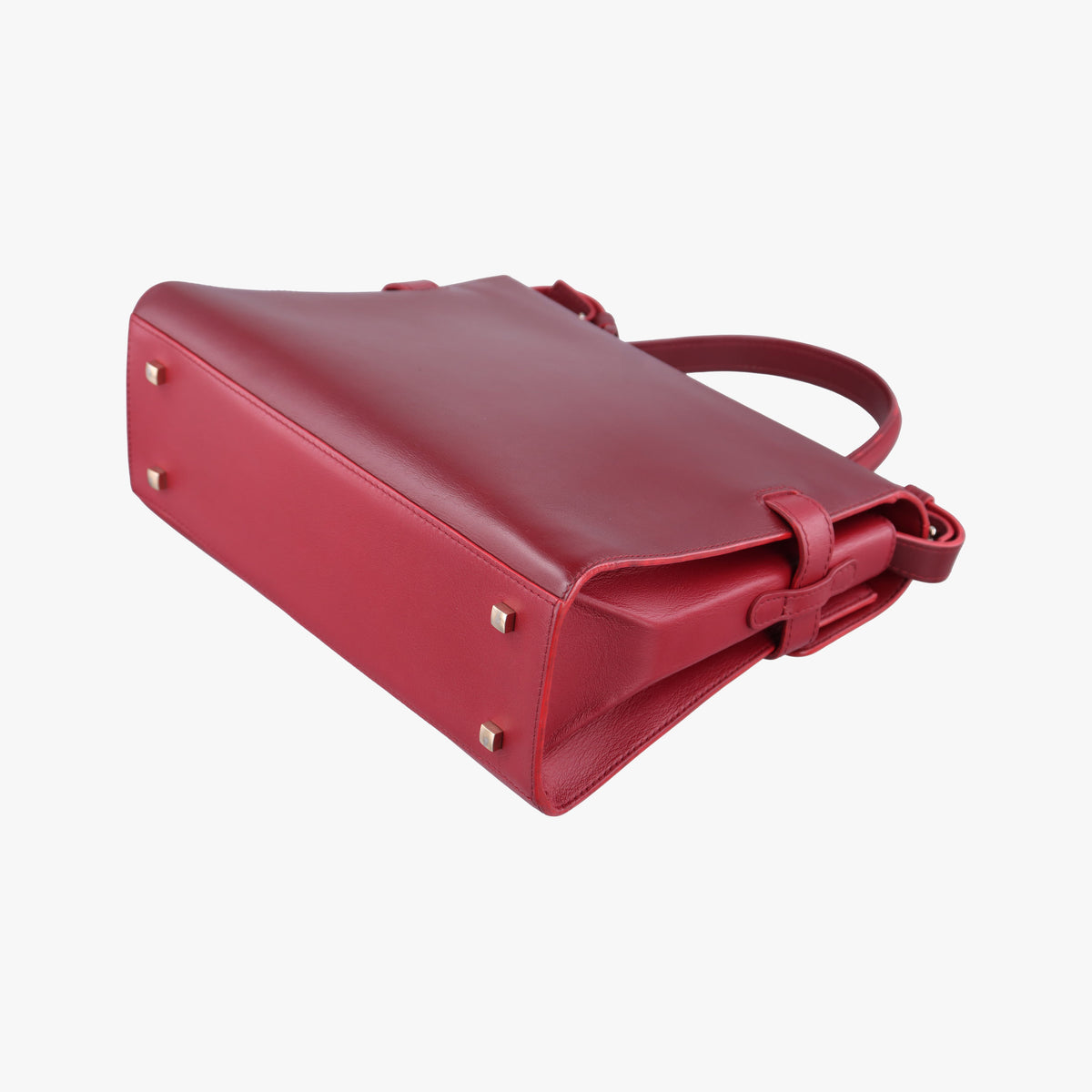Pre-owned Delvaux Tampete Burgundy Leather  shoulderbag | stylenewstar