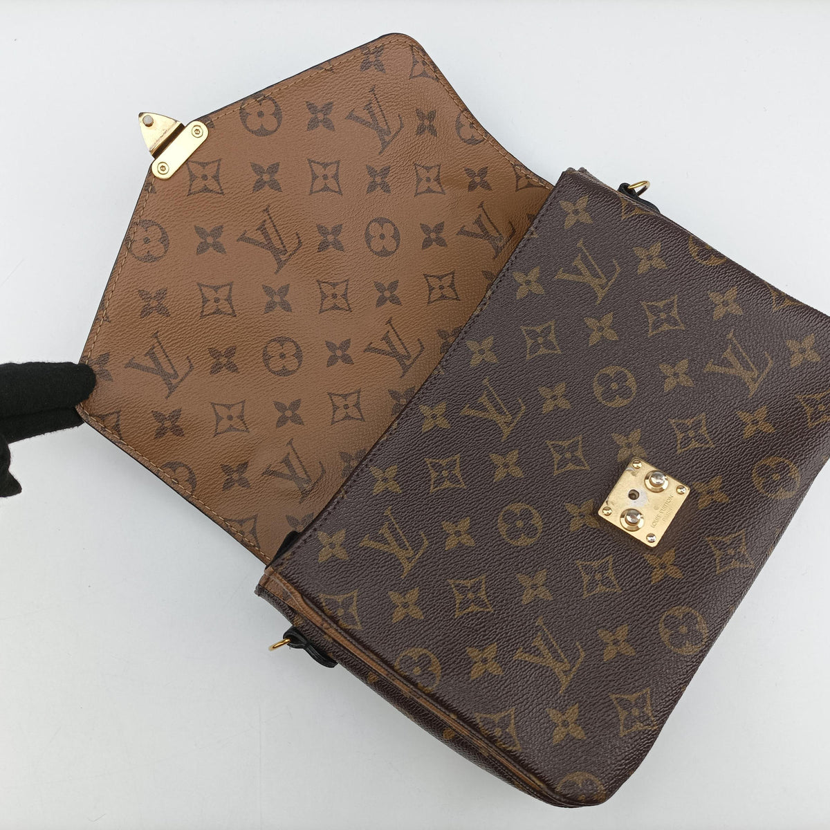 Pre-owned Louis Vuitton Pochette Metis MM Brown Monogram Reverse canvas M44876 shoulderbag | stylenewstar
