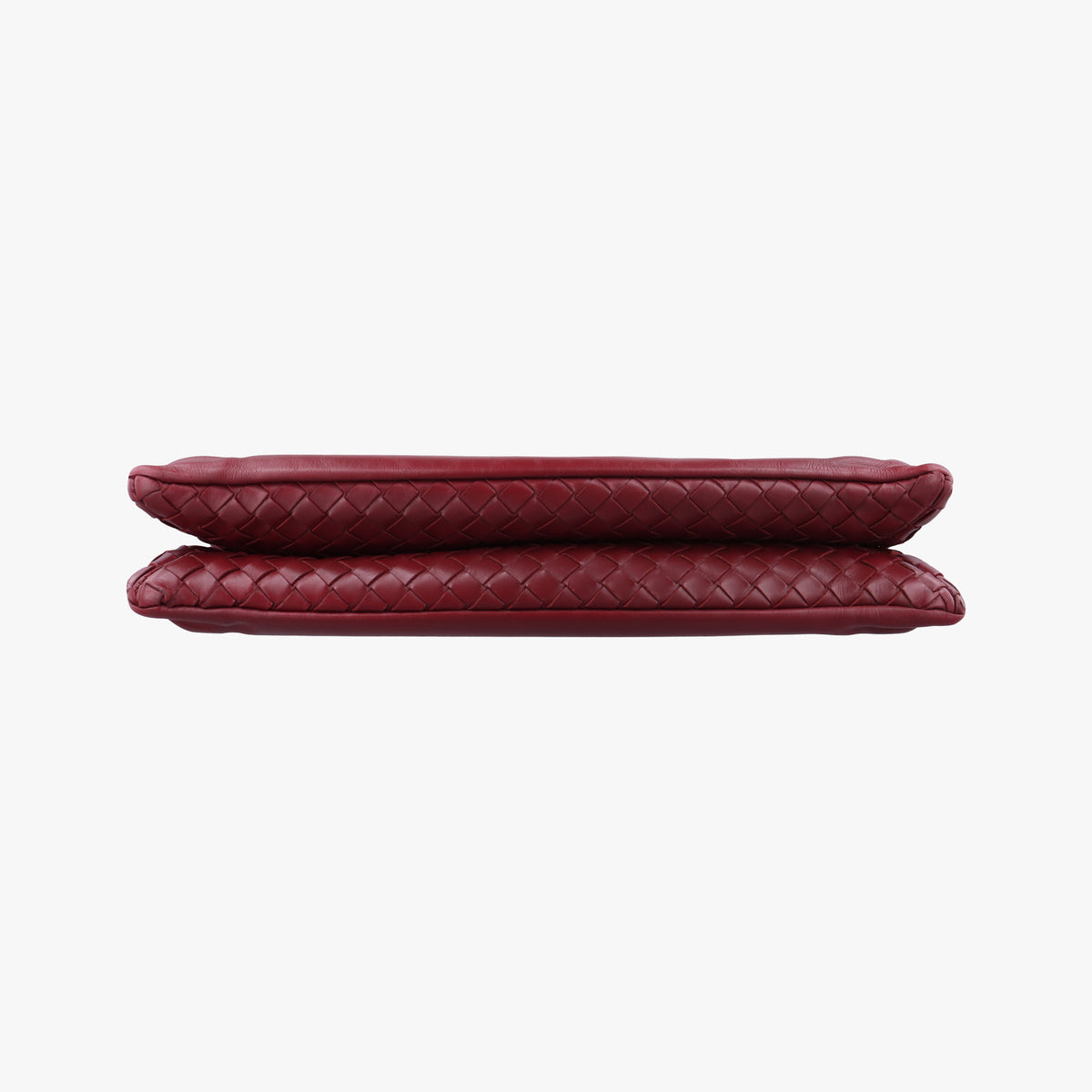 Pre-owned Bottega Veneta Intrecciato Red lambskin  shoulderbag | stylenewstar