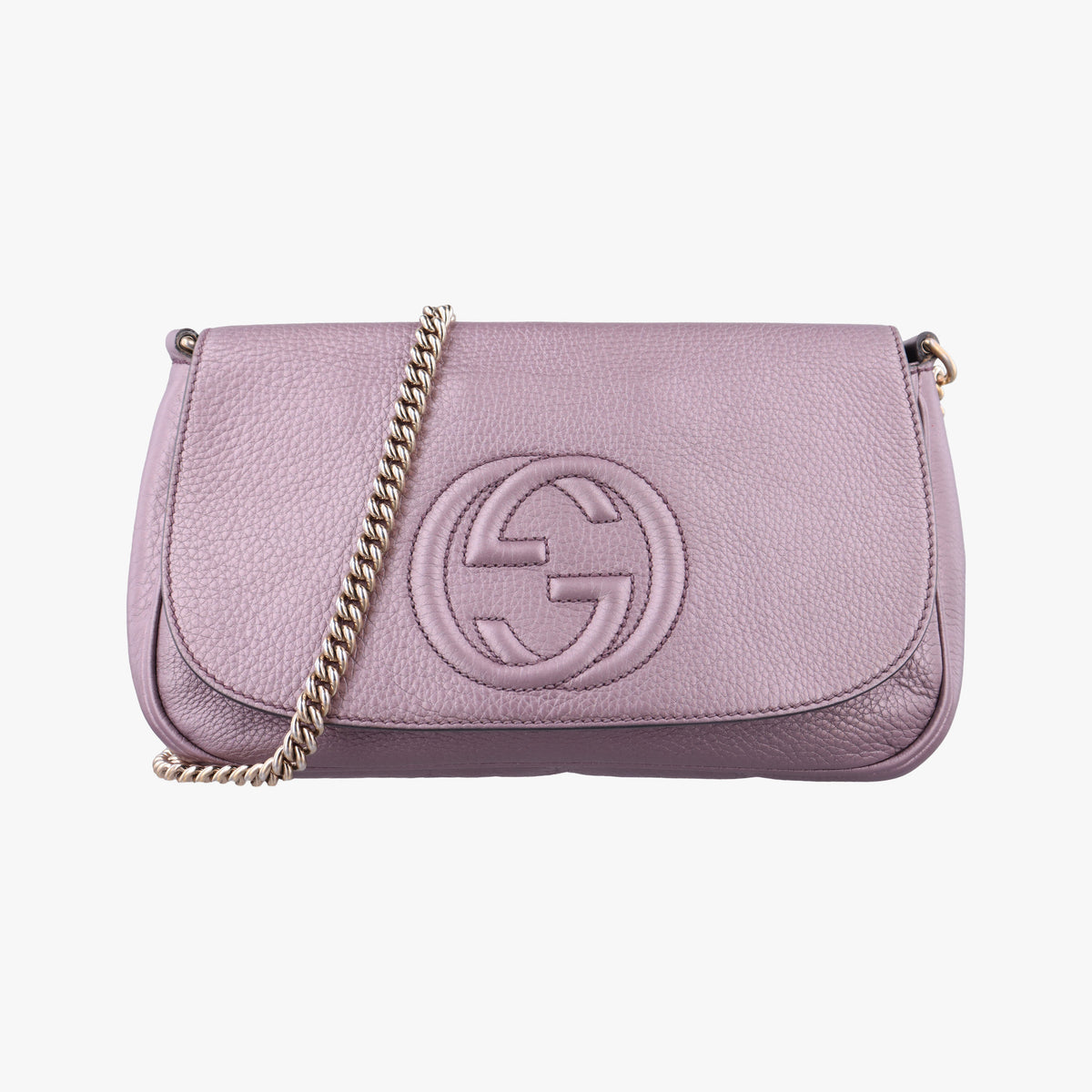 Pre-owned Gucci SOHO Purple Leather 336752 shoulderbag | stylenewstar