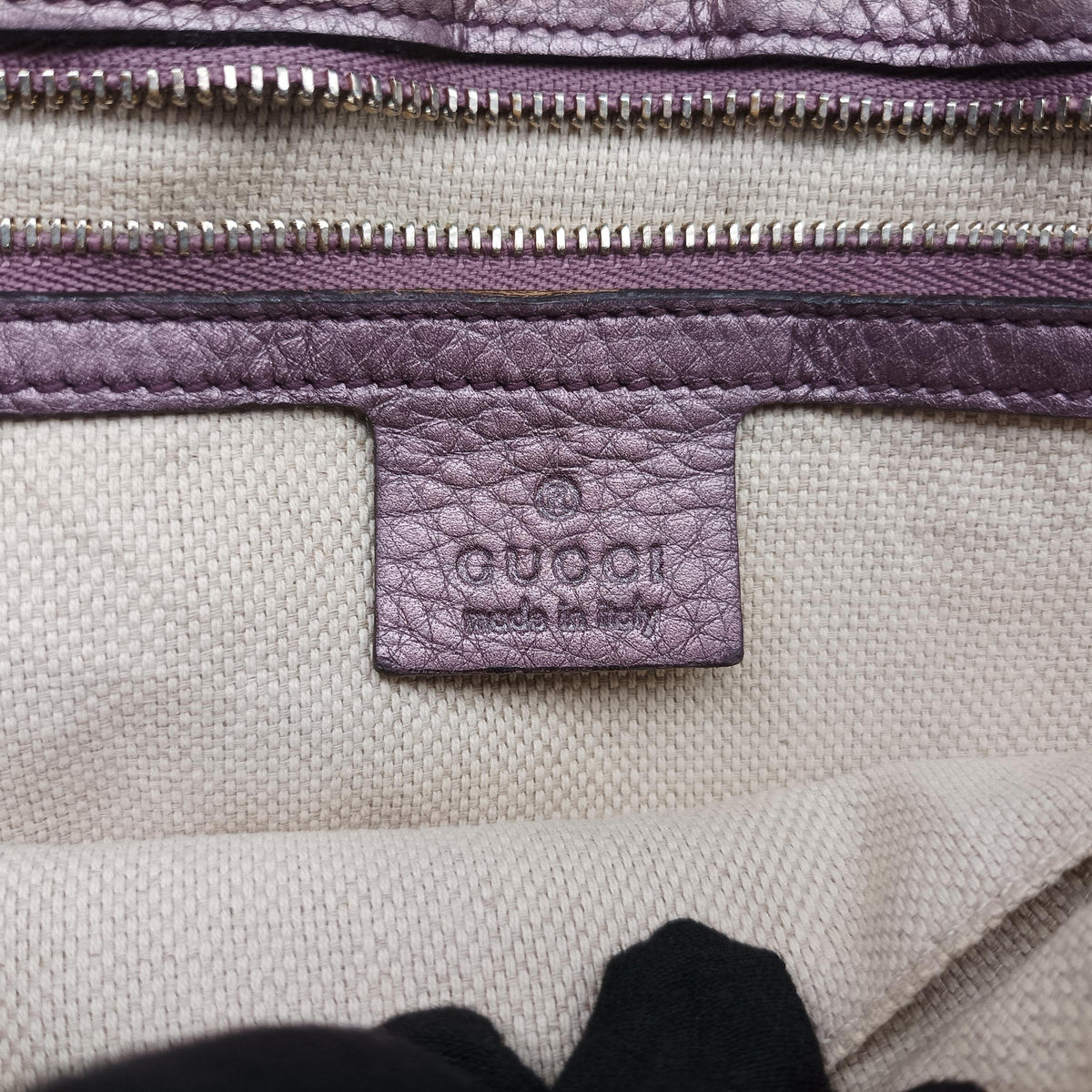 Pre-owned Gucci SOHO Purple Leather 336752 shoulderbag | stylenewstar