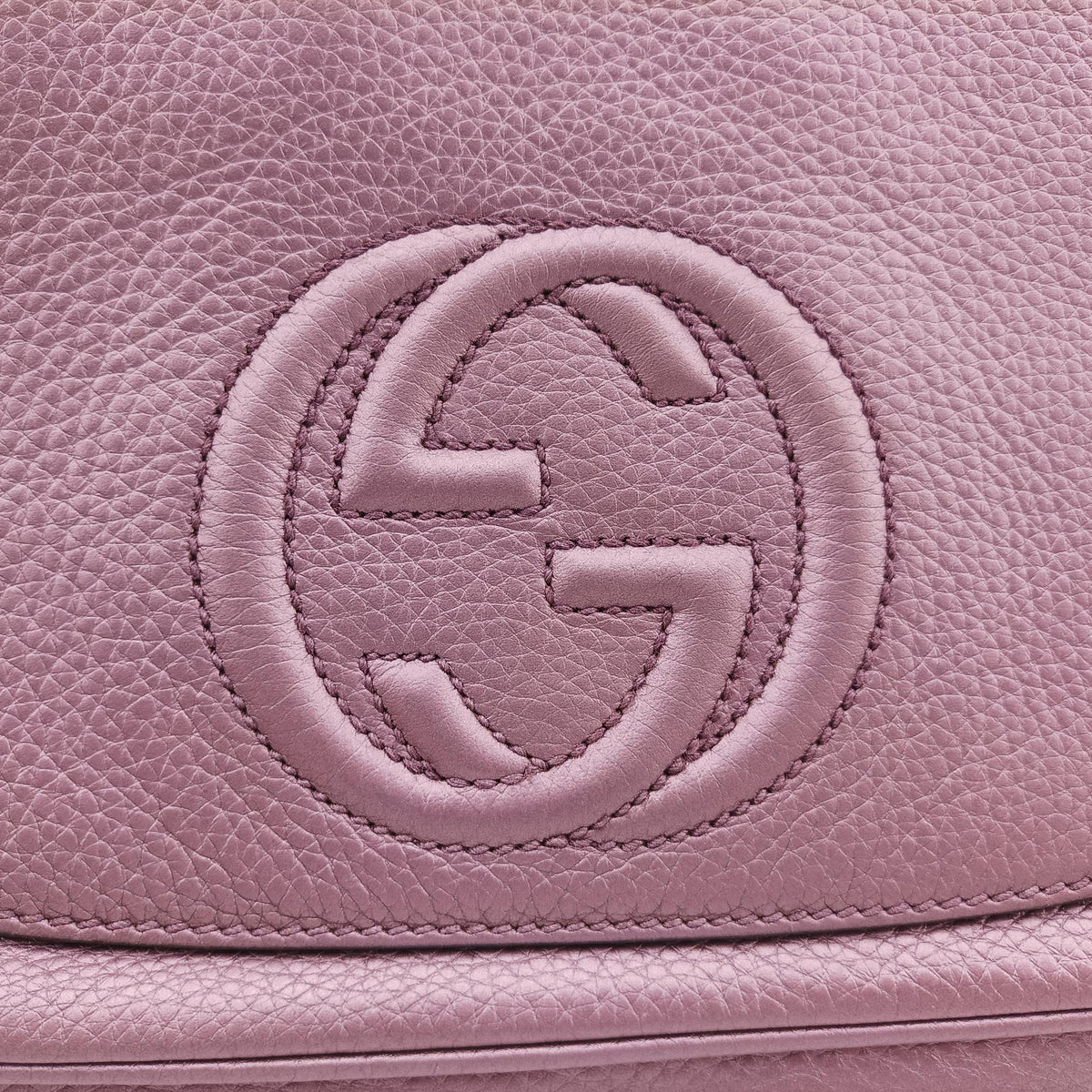 Pre-owned Gucci SOHO Purple Leather 336752 shoulderbag | stylenewstar