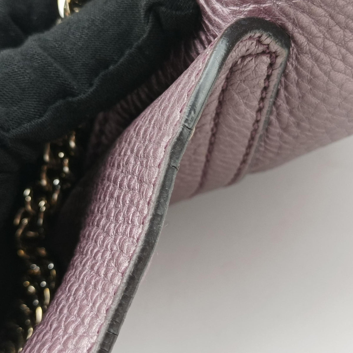 Pre-owned Gucci SOHO Purple Leather 336752 shoulderbag | stylenewstar