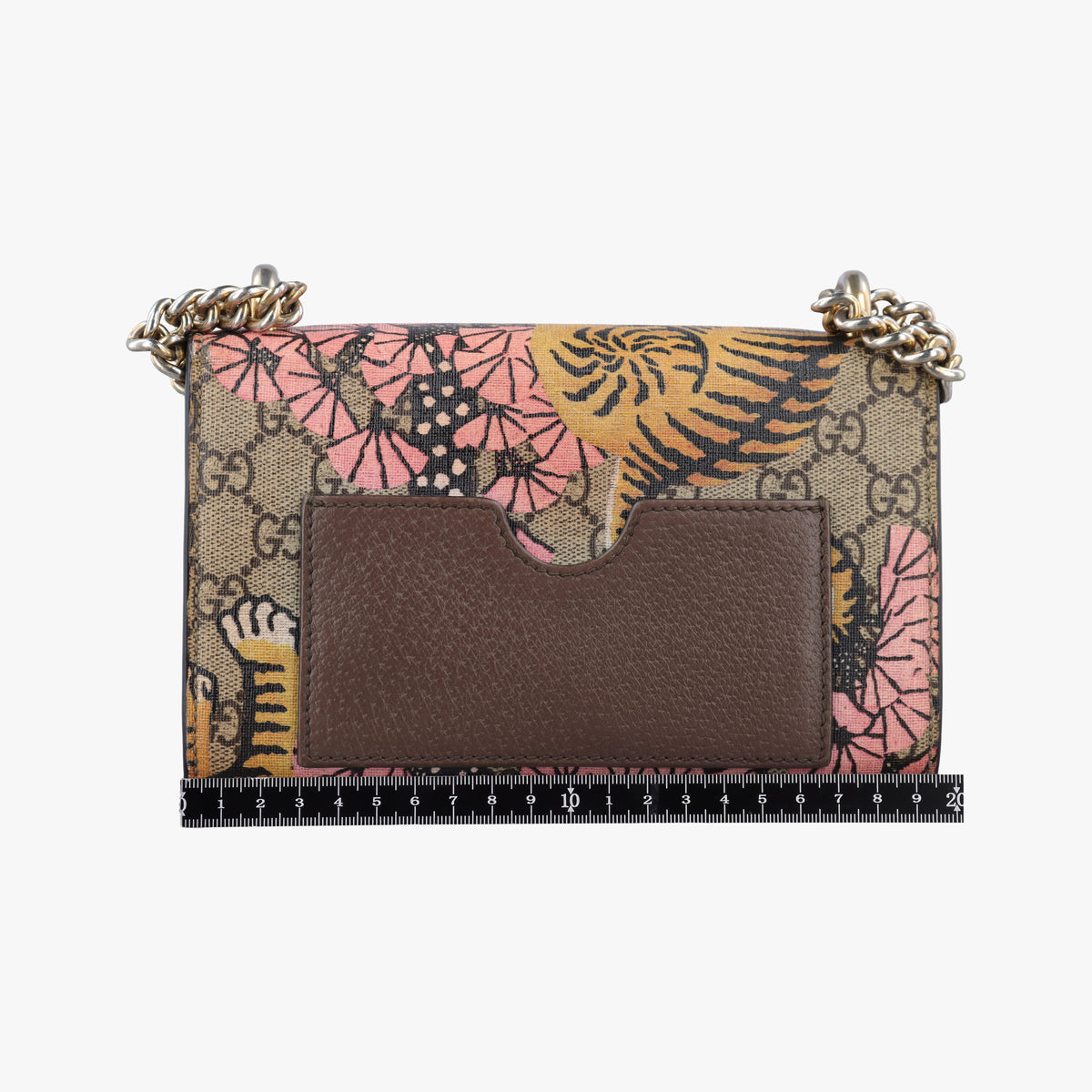 Pre-owned Gucci Padlock beige×Multicolour PVC coated canvas×Leather 409487 shoulderbag | stylenewstar