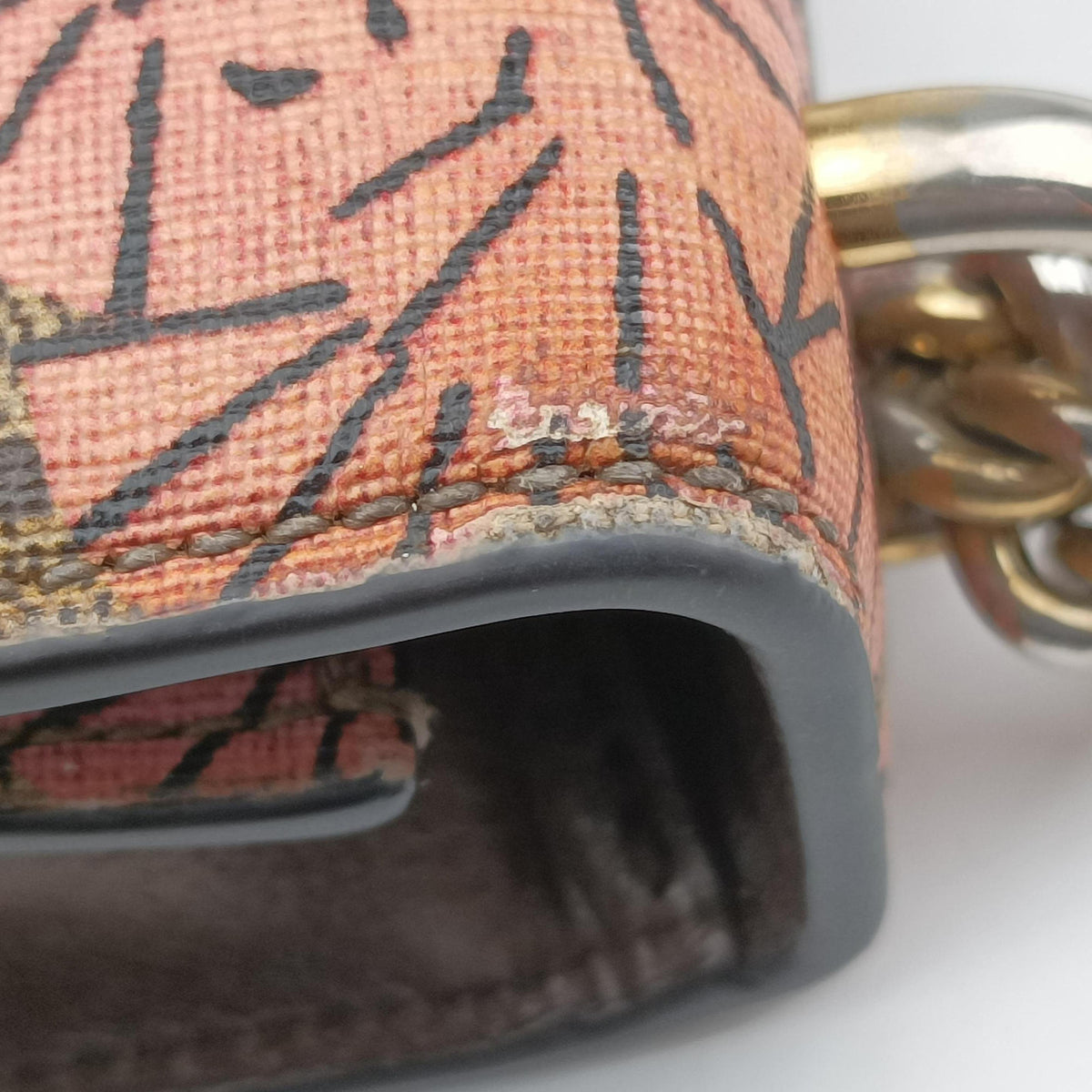 Pre-owned Gucci Padlock beige×Multicolour PVC coated canvas×Leather 409487 shoulderbag | stylenewstar