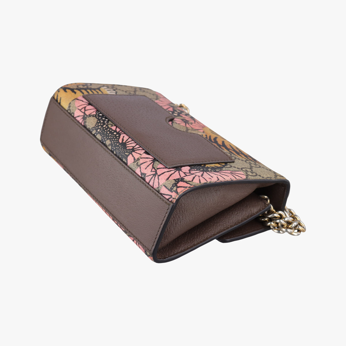 Pre-owned Gucci Padlock beige×Multicolour PVC coated canvas×Leather 409487 shoulderbag | stylenewstar