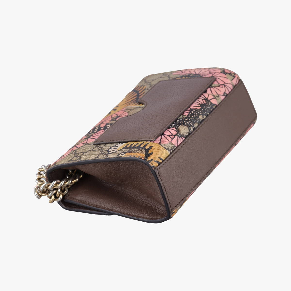 Pre-owned Gucci Padlock beige×Multicolour PVC coated canvas×Leather 409487 shoulderbag | stylenewstar