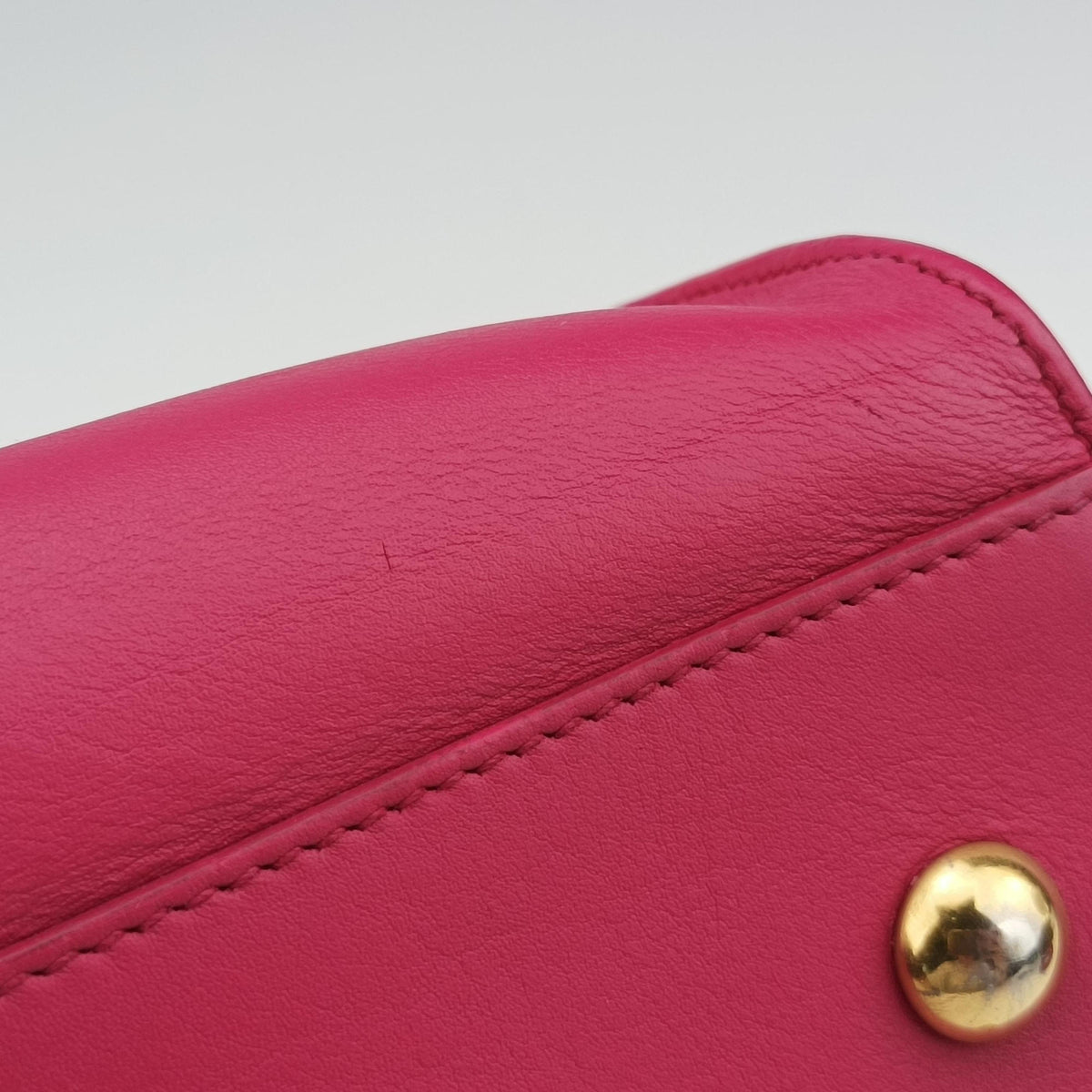 Pre-owned Yves Saint Laurent Y Ligne Petit Cabas Rose Leather 311210 shoulderbag | stylenewstar