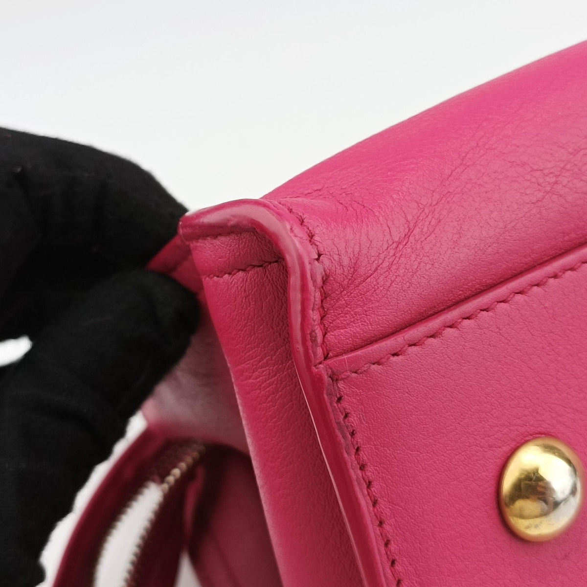 Pre-owned Yves Saint Laurent Y Ligne Petit Cabas Rose Leather 311210 shoulderbag | stylenewstar