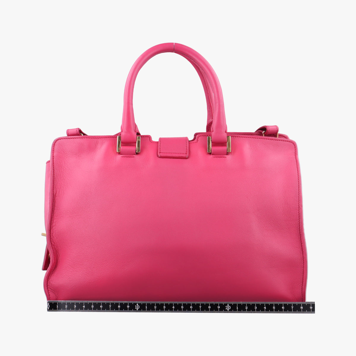 Pre-owned Yves Saint Laurent Y Ligne Petit Cabas Rose Leather 311210 shoulderbag | stylenewstar