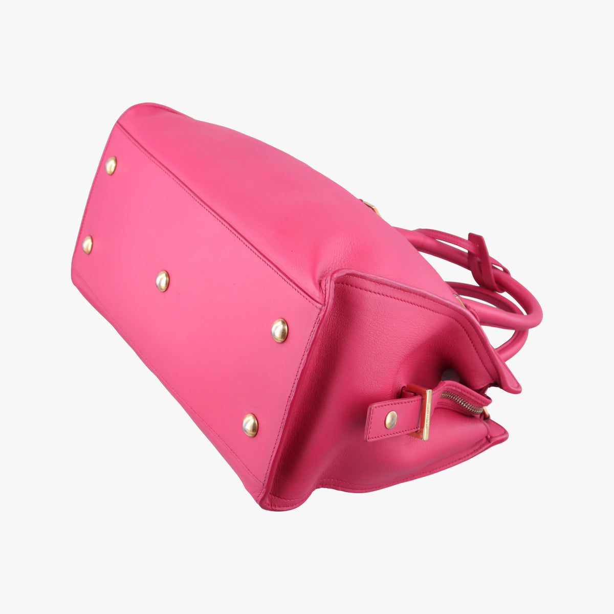 Pre-owned Yves Saint Laurent Y Ligne Petit Cabas Rose Leather 311210 shoulderbag | stylenewstar