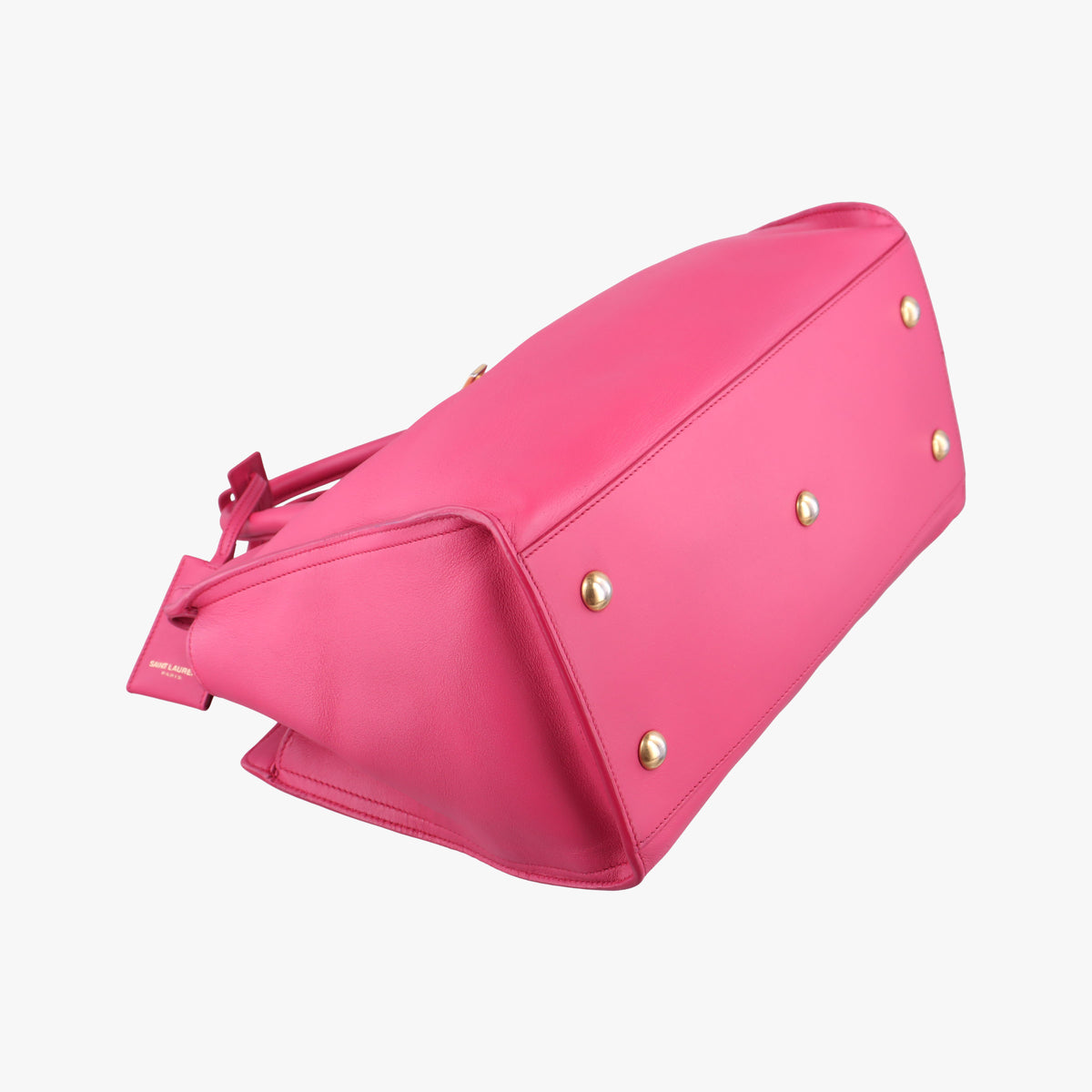 Pre-owned Yves Saint Laurent Y Ligne Petit Cabas Rose Leather 311210 shoulderbag | stylenewstar
