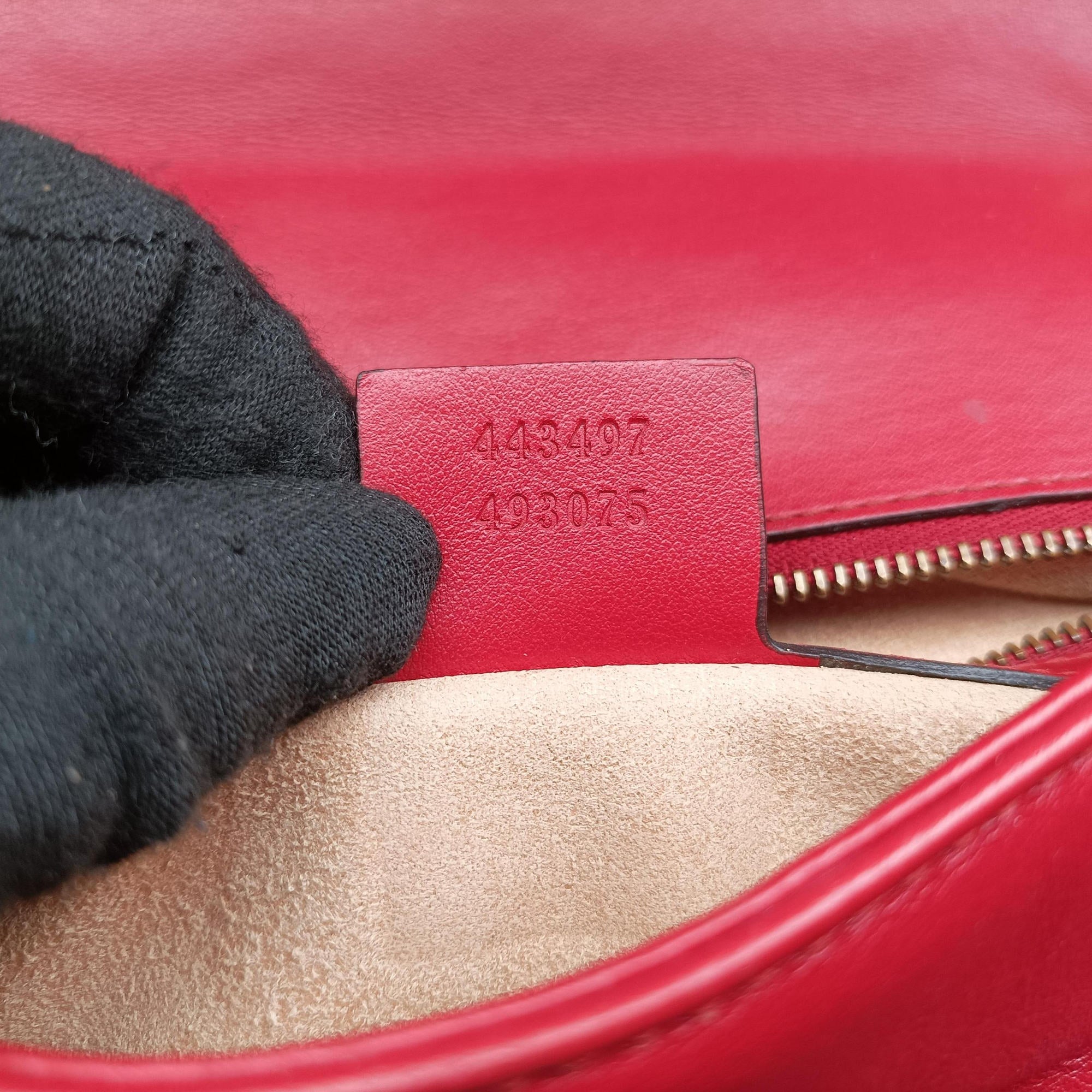 Vintage Gucci GG Marmont Red Leather 443497 shoulderbag | stylenewstar