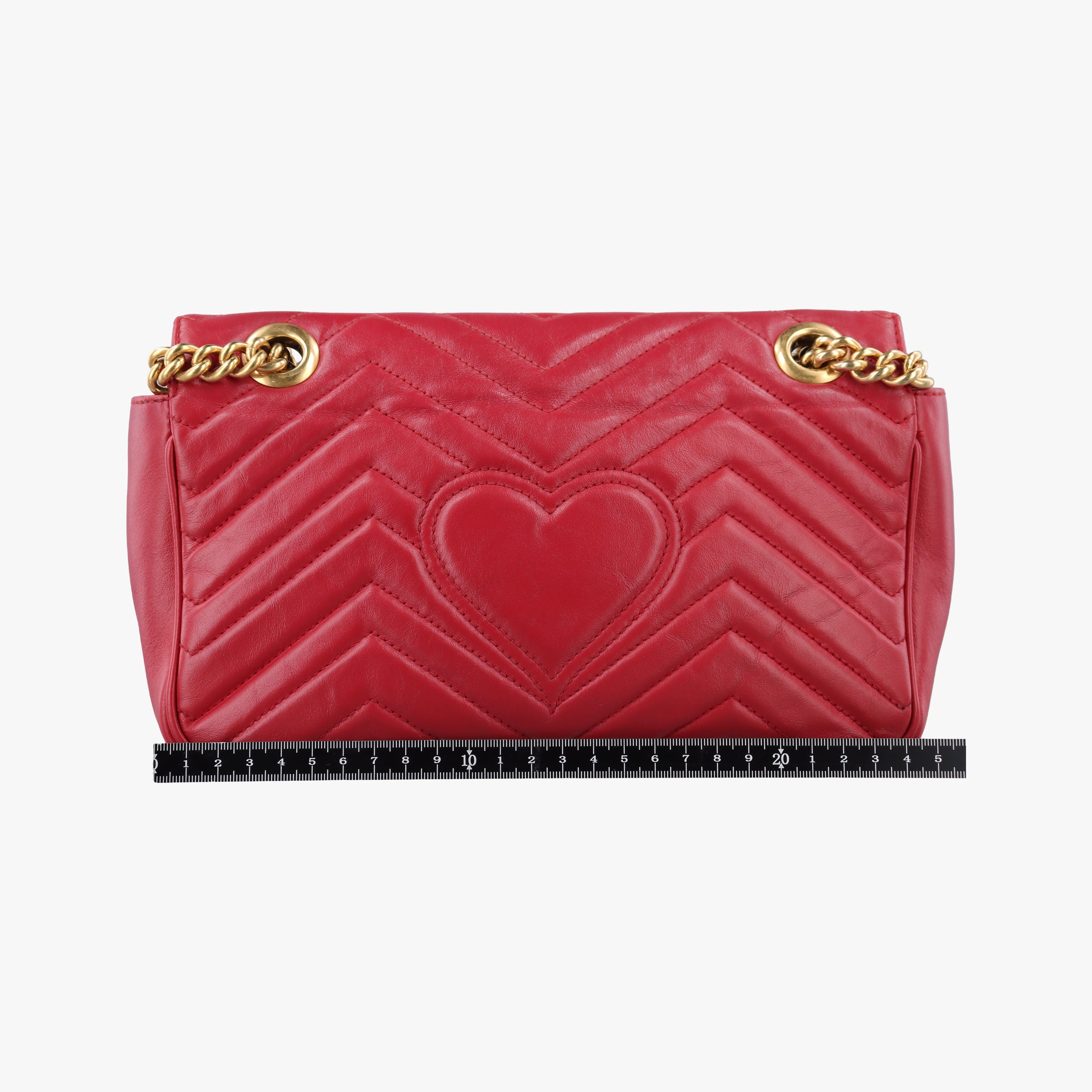 Vintage Gucci GG Marmont Red Leather 443497 shoulderbag | stylenewstar