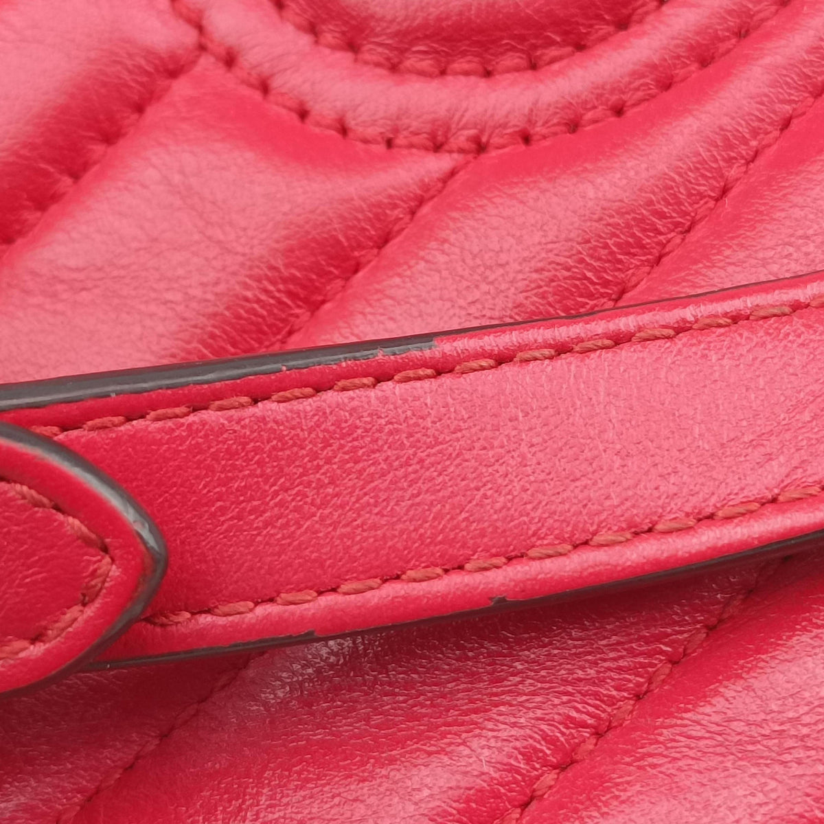 Vintage Gucci GG Marmont Red Leather 443497 shoulderbag | stylenewstar