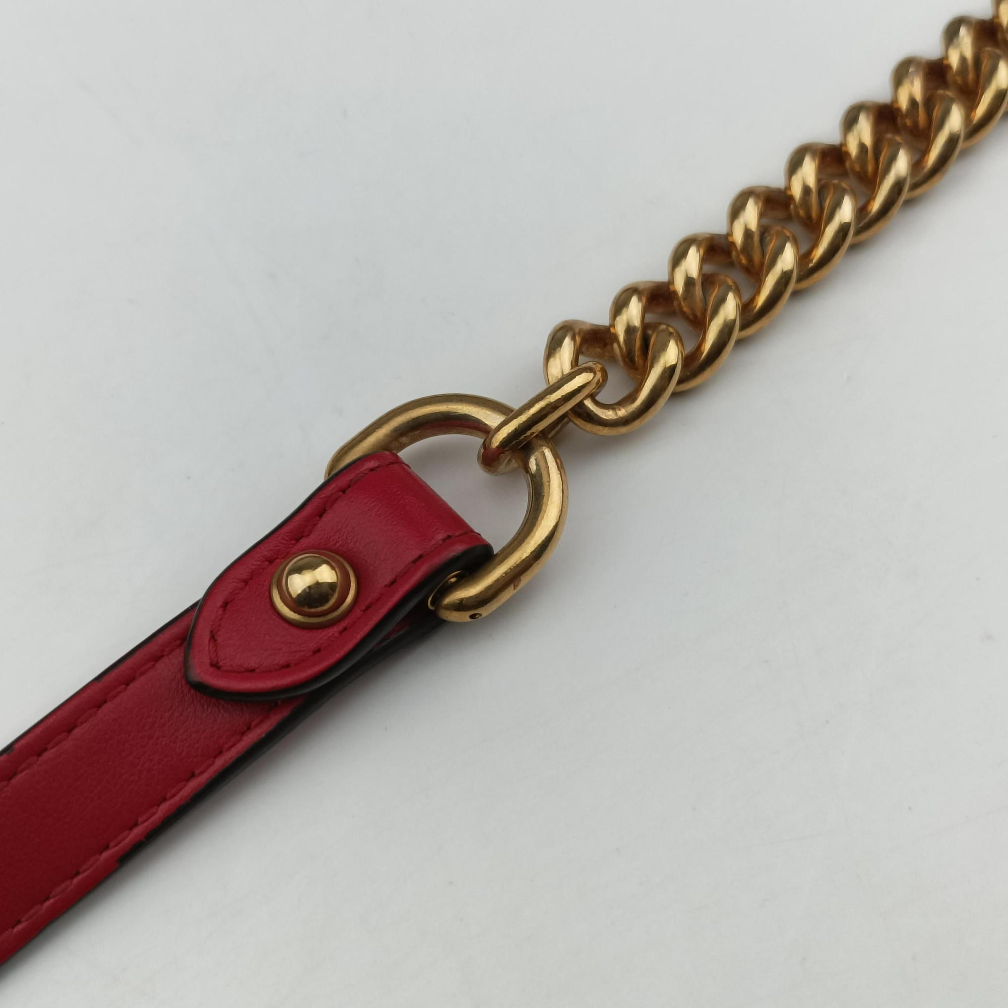 Vintage Gucci GG Marmont Red Leather 443497 shoulderbag | stylenewstar