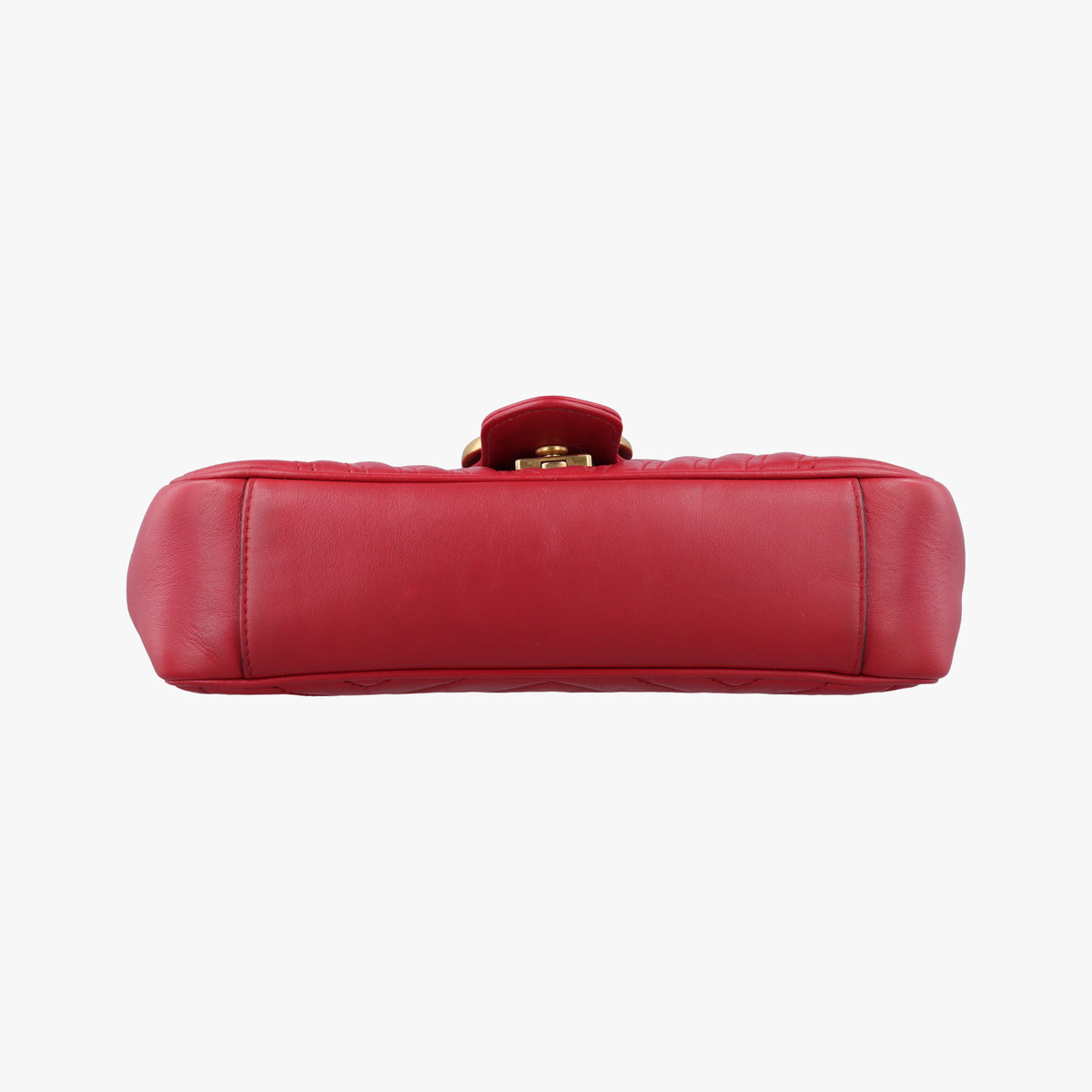 Pre-owned Gucci GG Marmont Red Leather 443497 shoulderbag | stylenewstar